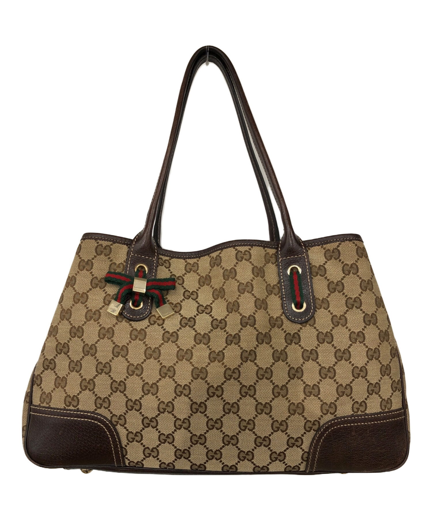 中古・古着通販】GUCCI (グッチ) GGキャンバス シェリーライントート 