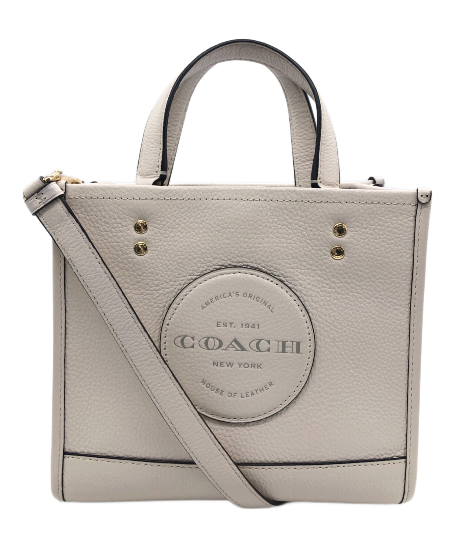 中古・古着通販】COACH (コーチ) 2WAYショルダーバッグ アイボリー 