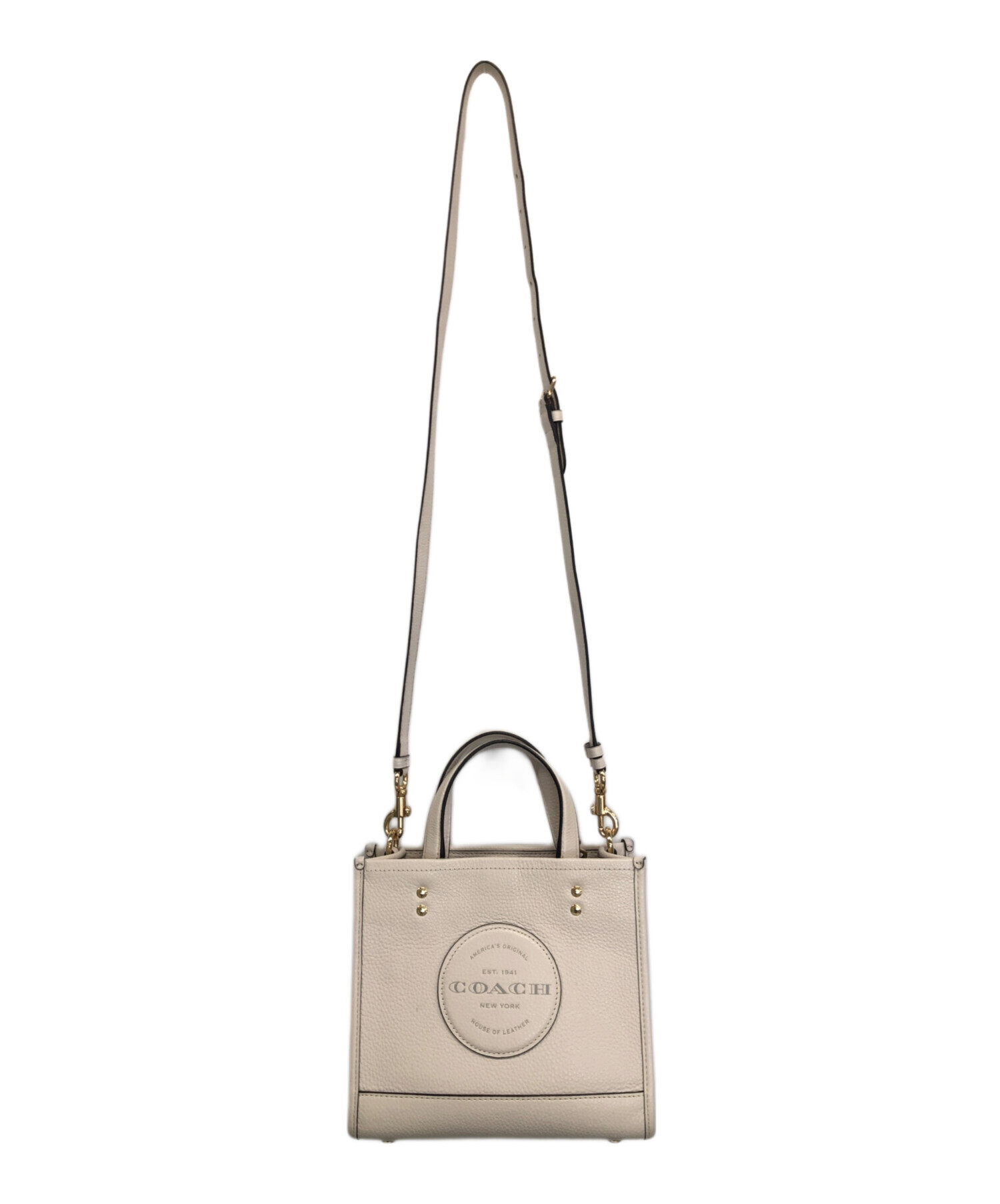 中古・古着通販】COACH (コーチ) 2WAYショルダーバッグ アイボリー 