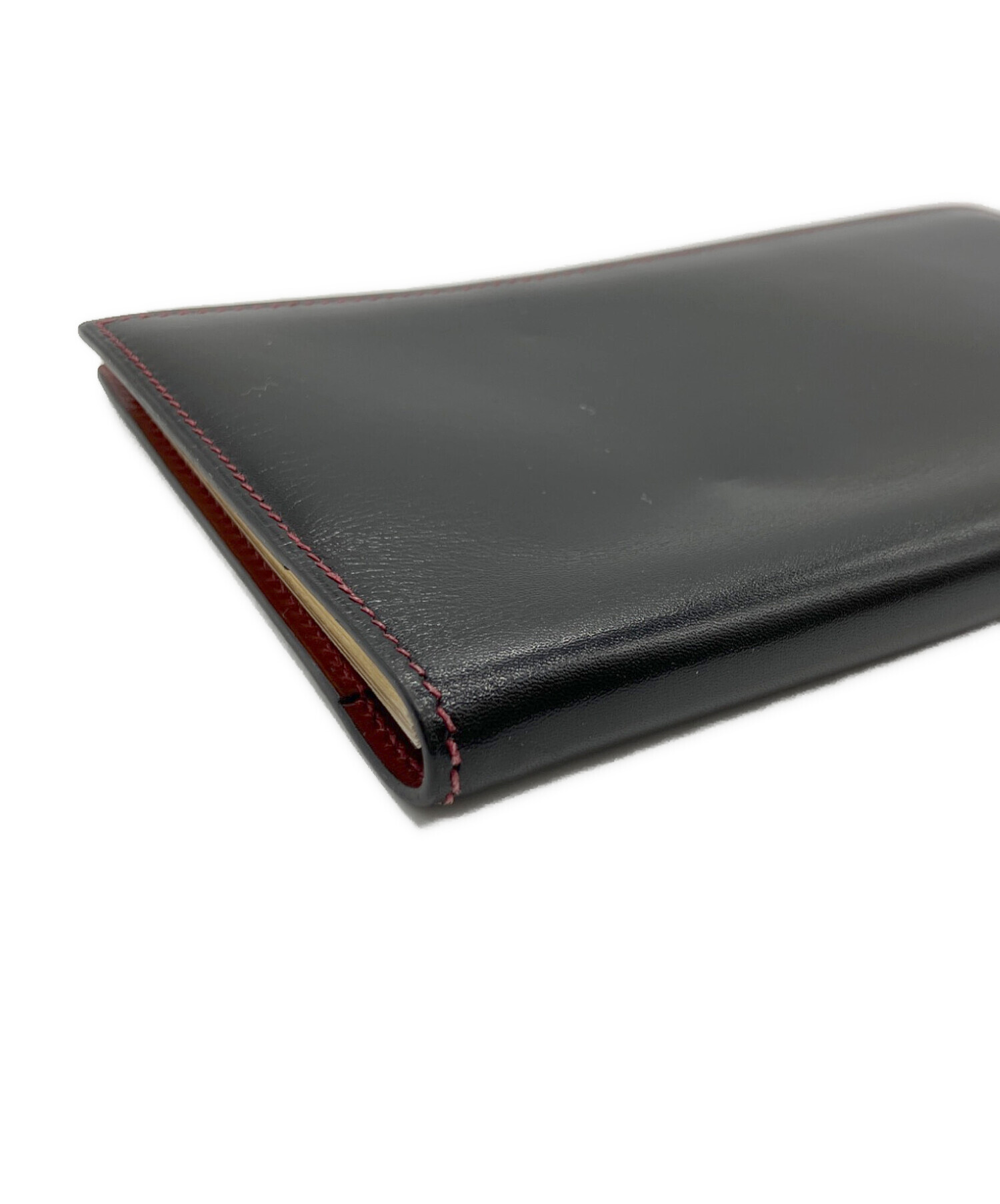 中古・古着通販】HERMES (エルメス) 手帳カバー ブラック×レッド