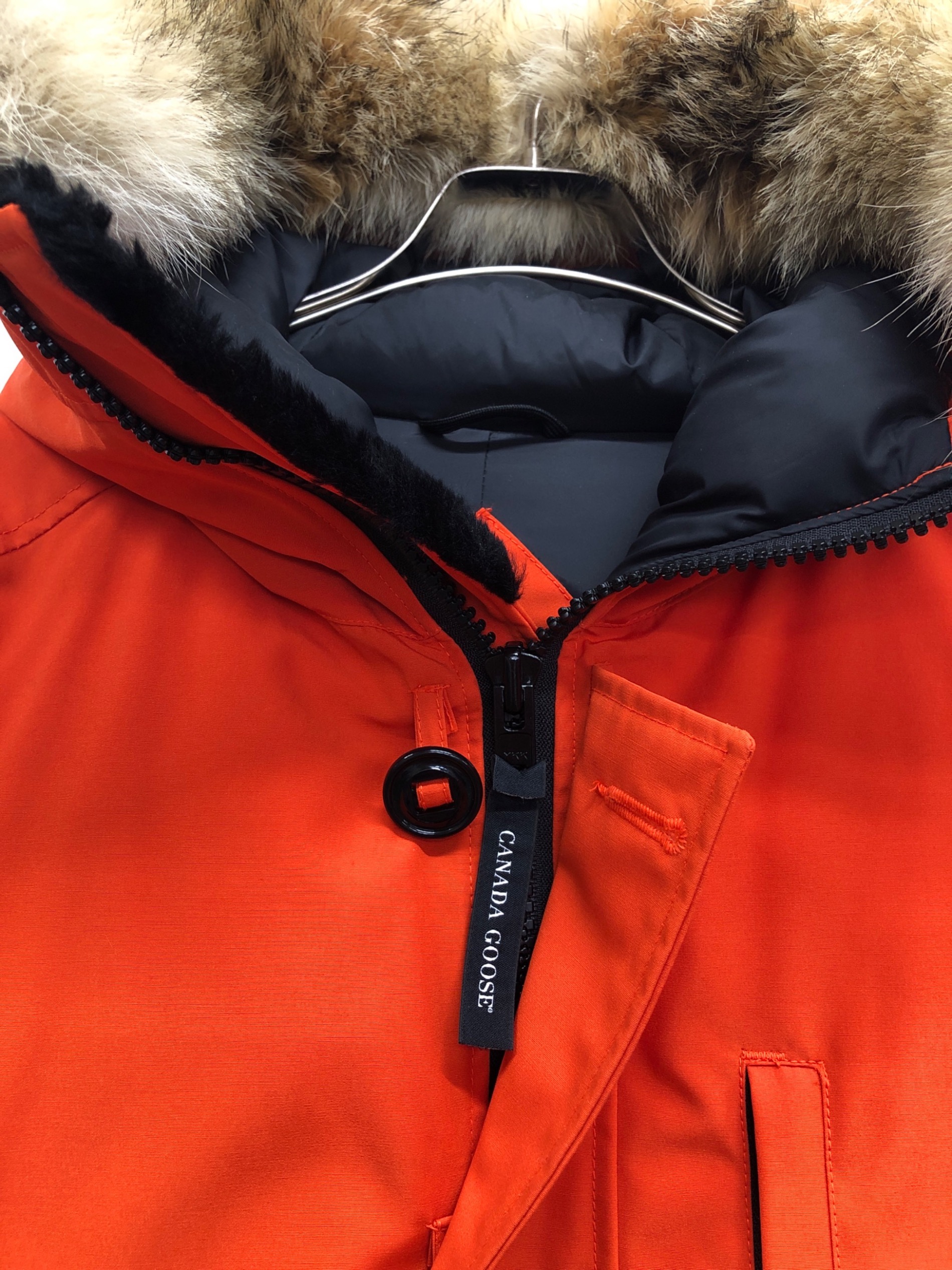 希少色✨カナダグース チリワック ダウンジャケット オレンジ M相当 ファー 中古・古着通販】CANADA GOOSE (カナダグース) ダウンジャケット
