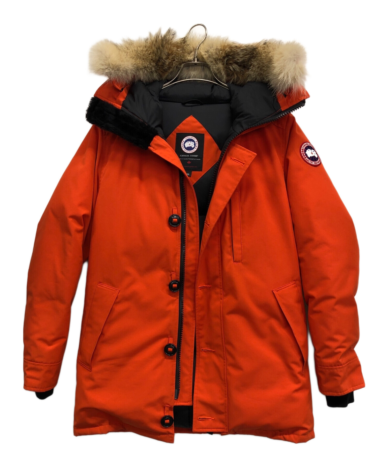 希少色✨カナダグース チリワック ダウンジャケット オレンジ M相当 ファー 中古・古着通販】CANADA GOOSE (カナダグース) ダウンジャケット