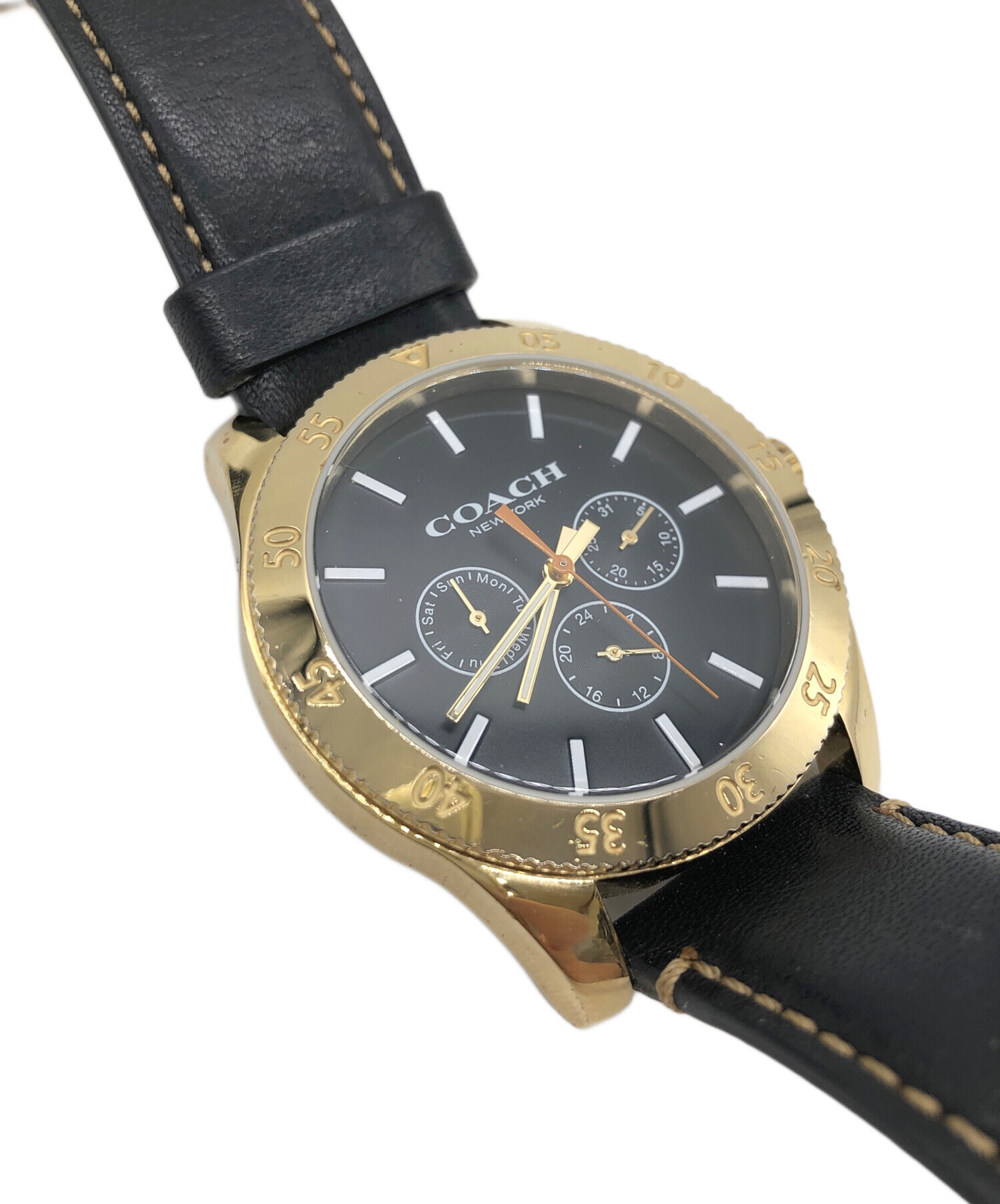 中古・古着通販】COACH (コーチ) クロノグラフ ブラック｜ブランド 