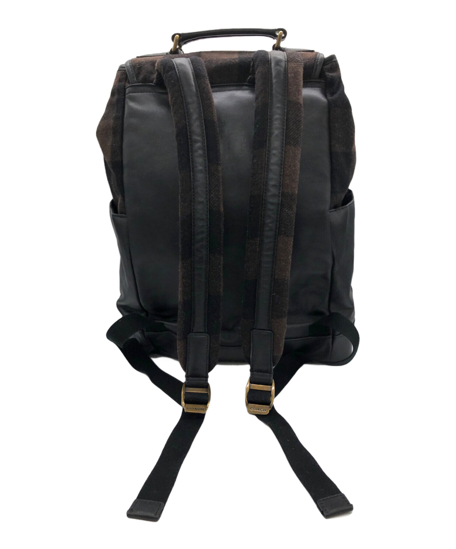 中古・古着通販】COACH (コーチ) ESSEX WOOL BACKPACK ブラウン