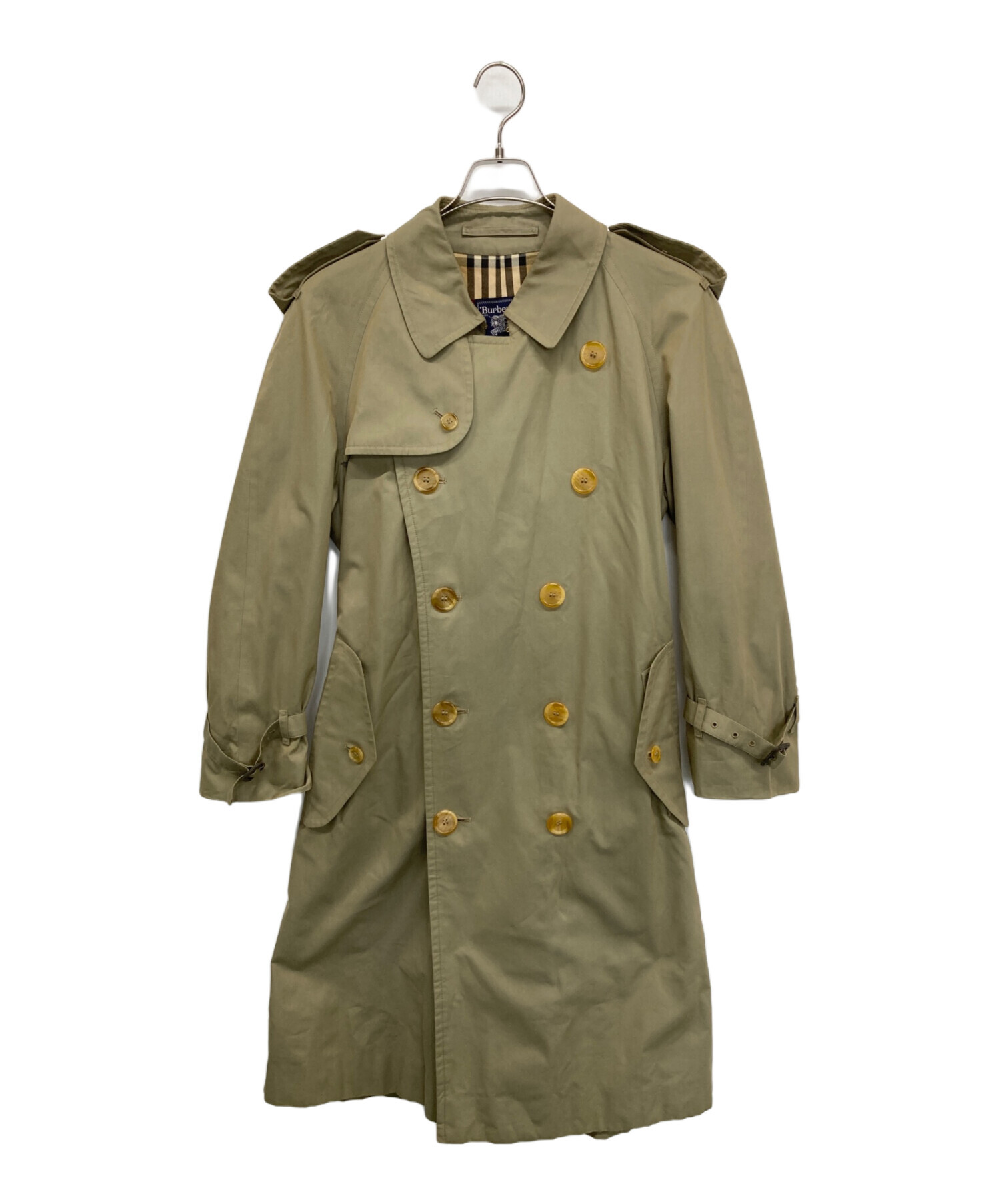 バーバリーズ Burberry トレンチコート ノバチェック カーキ  ロング丈 バーバリー Burberry トレンチコート カーキ ノバチェック ロング