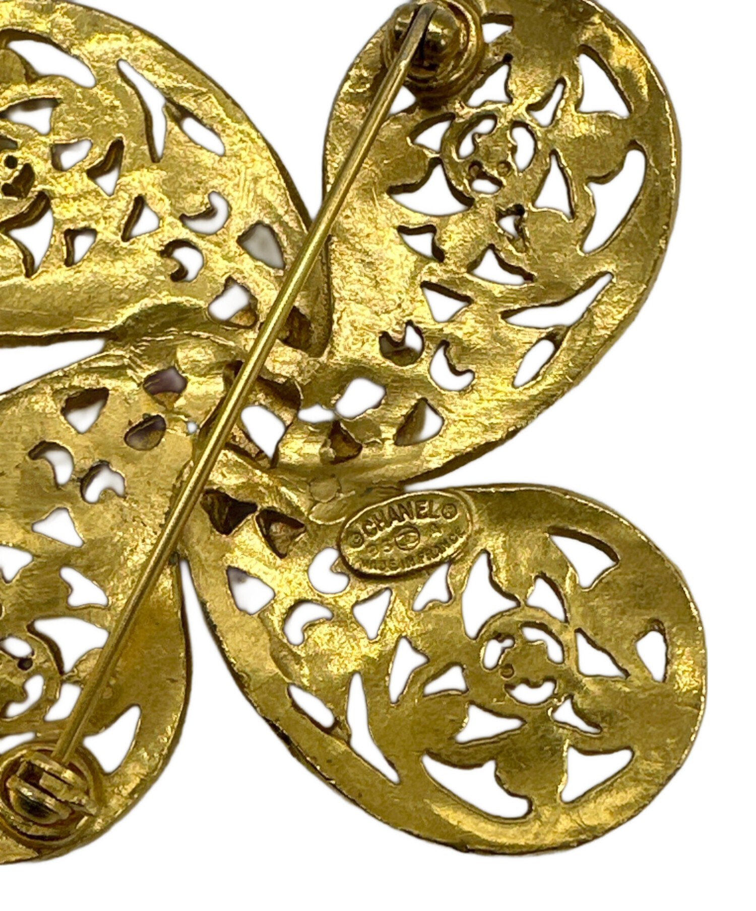 再値下げ！美品☆ビンテージシャネル☆CAMBONタグ ブローチ☆ゴールド 中古・古着通販】CHANEL (シャネル) ブローチ ゴールド｜ブランド