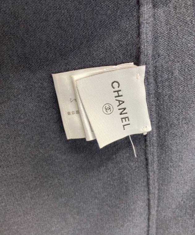 美品　CHANEL  シャネル　ネイビー　パーカー　テニス　コットン シャネル CHANEL ペイントロゴ 2013年クリスマス 顧客限定ノベルティ M