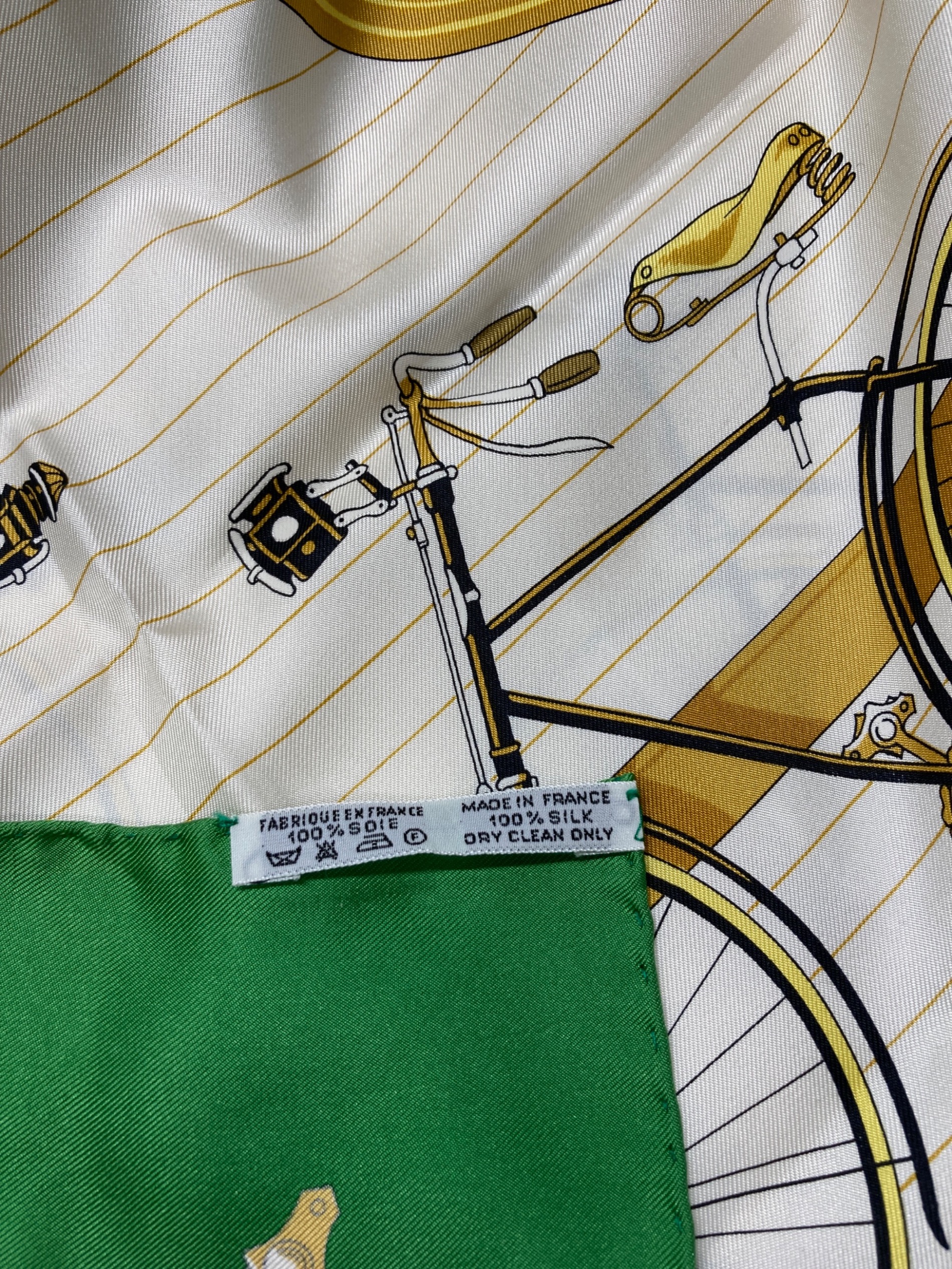 中古・古着通販】HERMES (エルメス) シルクスカーフ グリーン