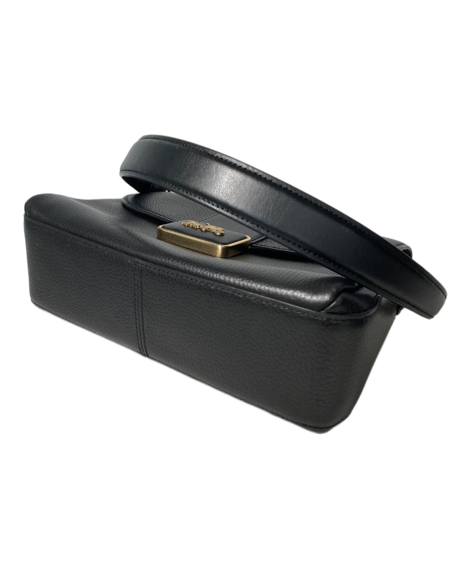 未使用品　 COACH ブラック ショルダーバッグ 中古・古着通販】COACH (コーチ) グレースショルダーバッグ ブラック