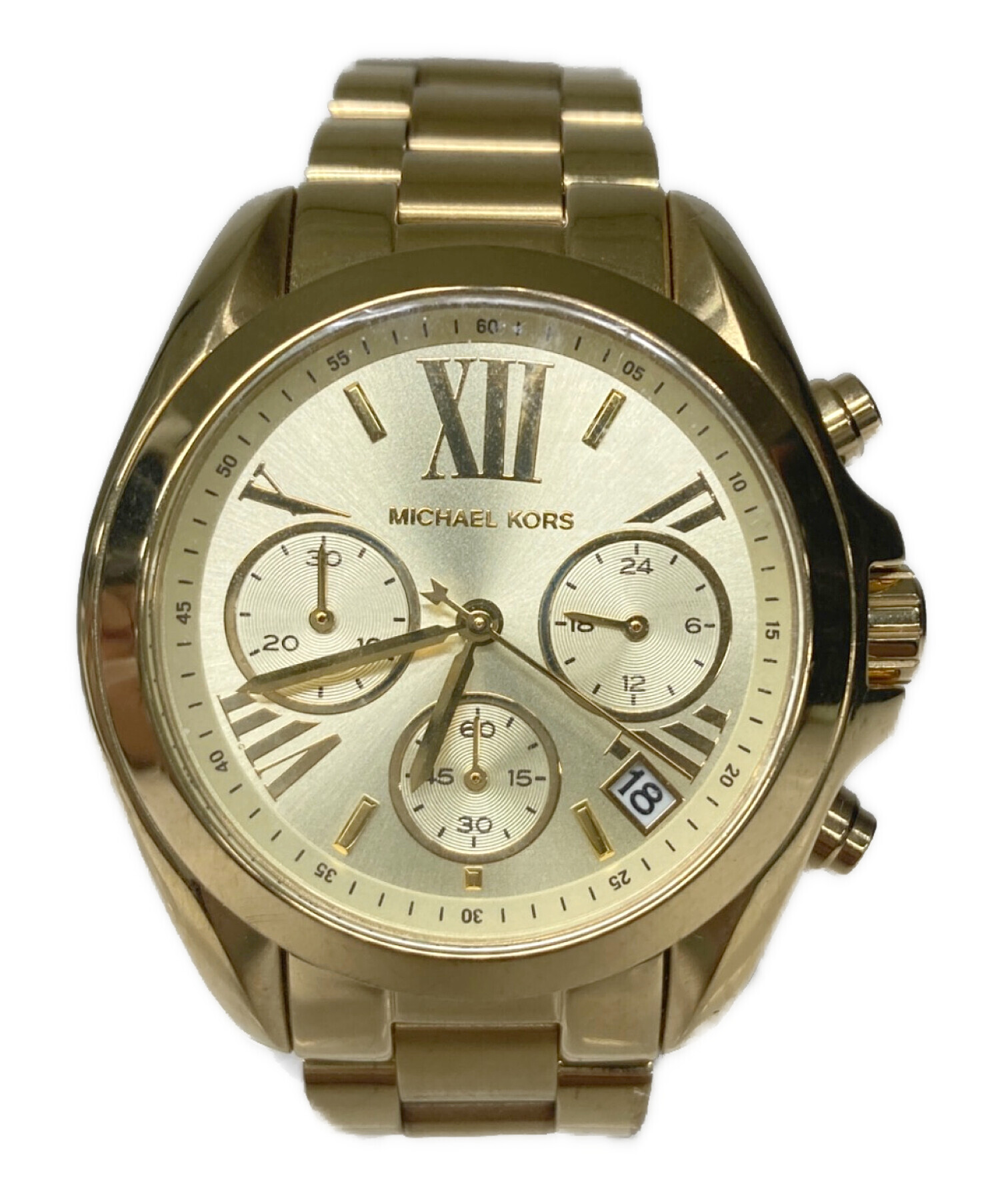 中古・古着通販】MICHAEL KORS (マイケル・コース) 腕時計 ゴールド