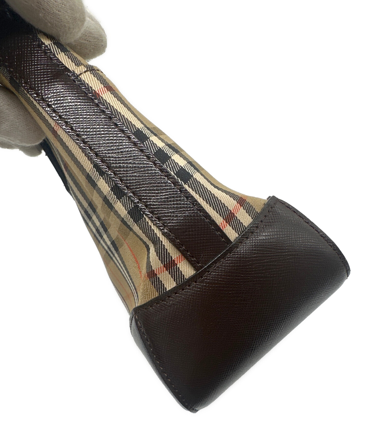 中古・古着通販】BURBERRY (バーバリー) ミニハンドバッグ ベージュ