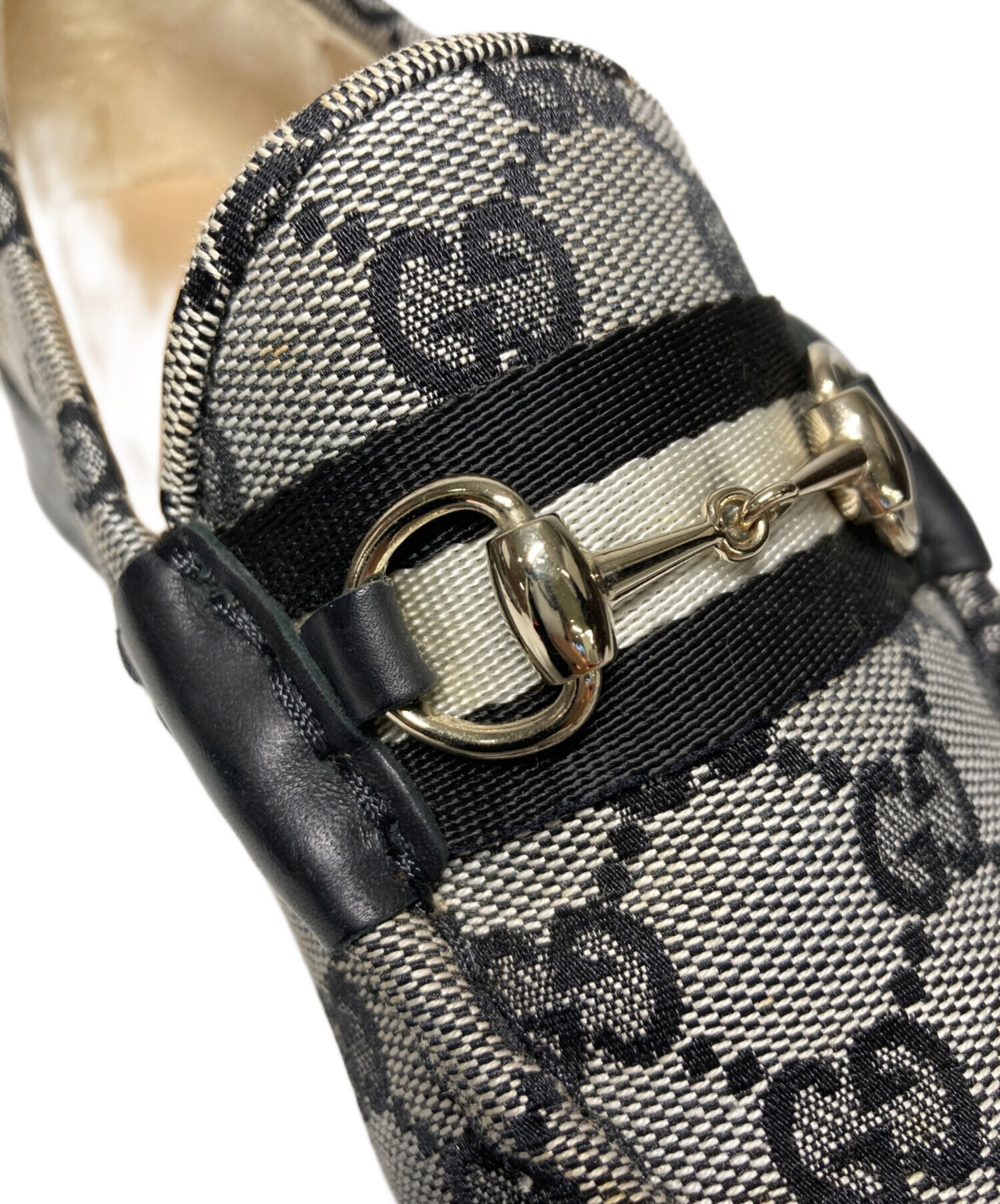 中古・古着通販】GUCCI (グッチ) ホースビットローファー グレー