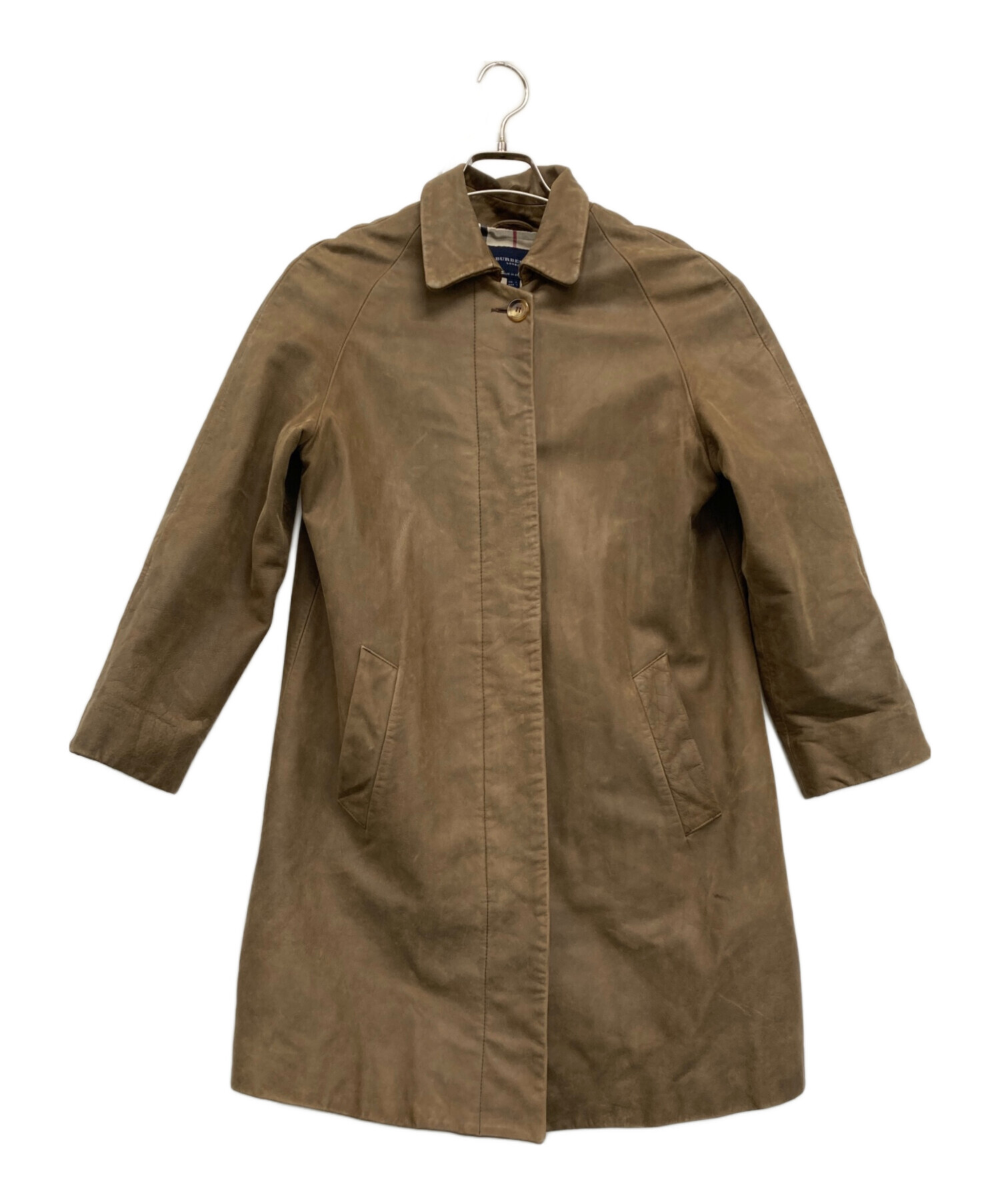 中古・古着通販】BURBERRY LONDON (バーバリーロンドン) レザーコート 