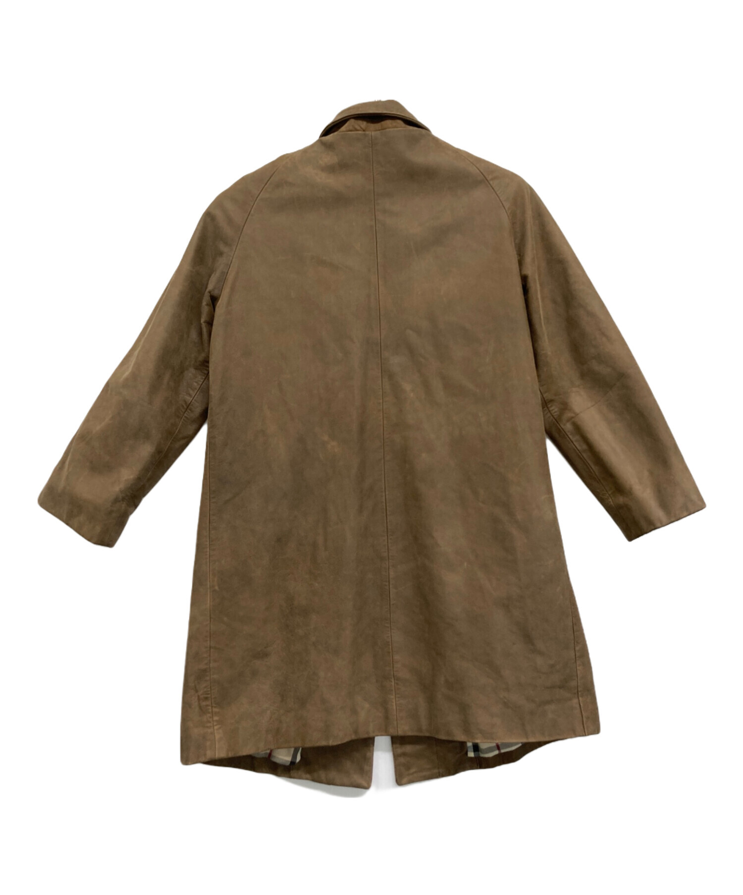 中古・古着通販】BURBERRY LONDON (バーバリーロンドン) レザーコート 