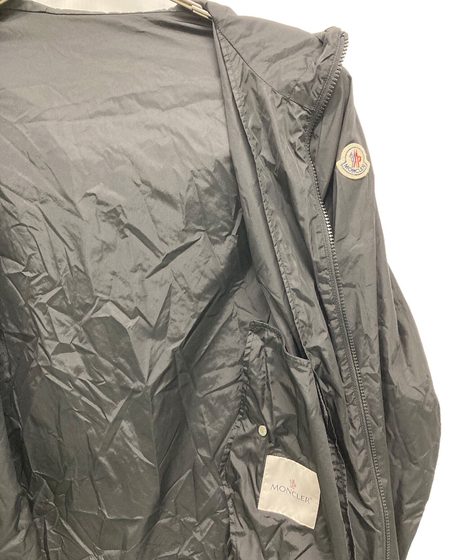 中古・古着通販】MONCLER (モンクレール) ナイロンジャケット ブラック