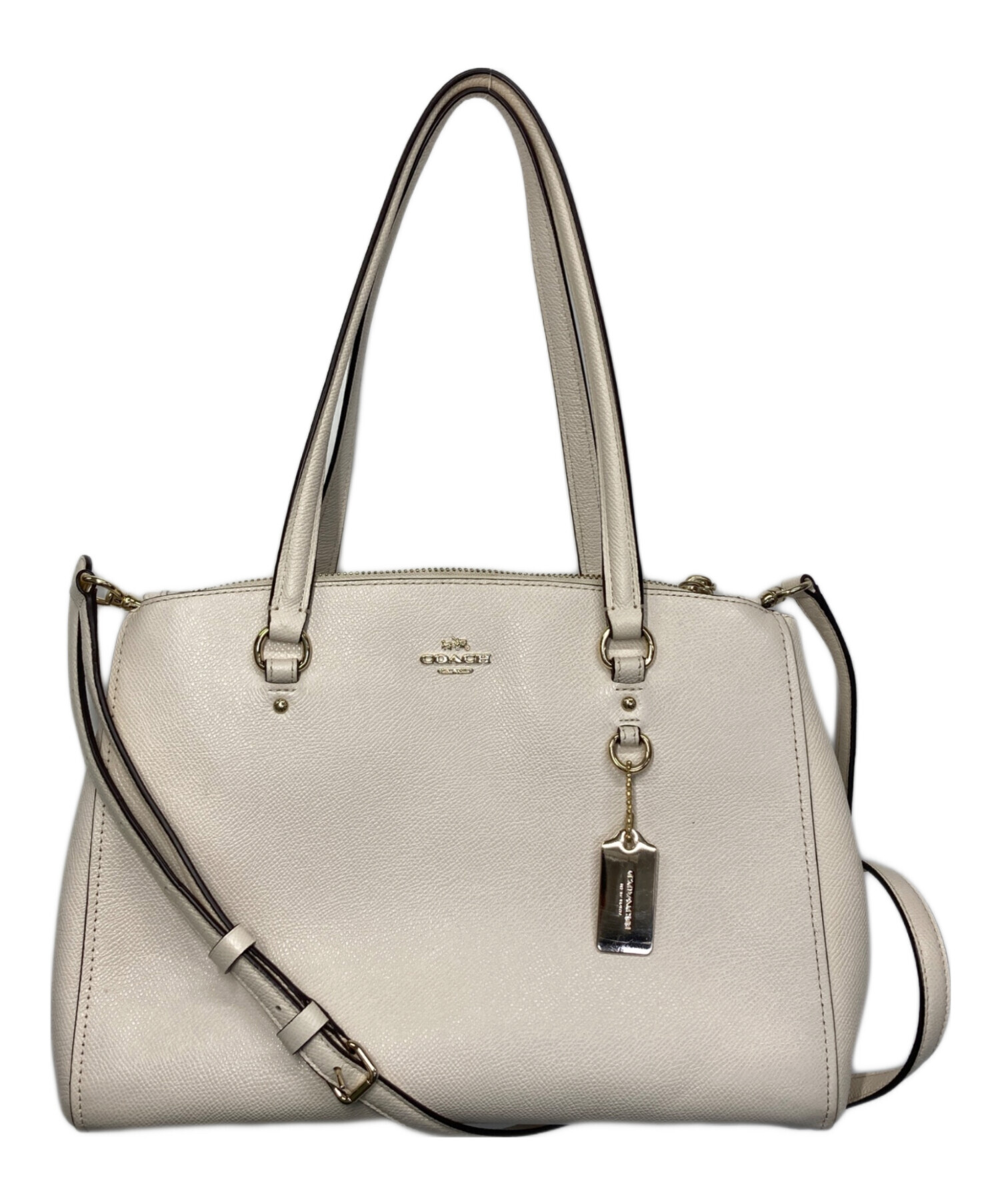 中古・古着通販】COACH (コーチ) 2WAYショルダーバッグ アイボリー 
