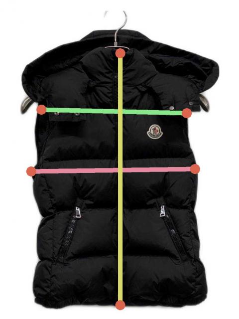 中古・古着通販】MONCLER (モンクレール) ダウンベスト ブラック