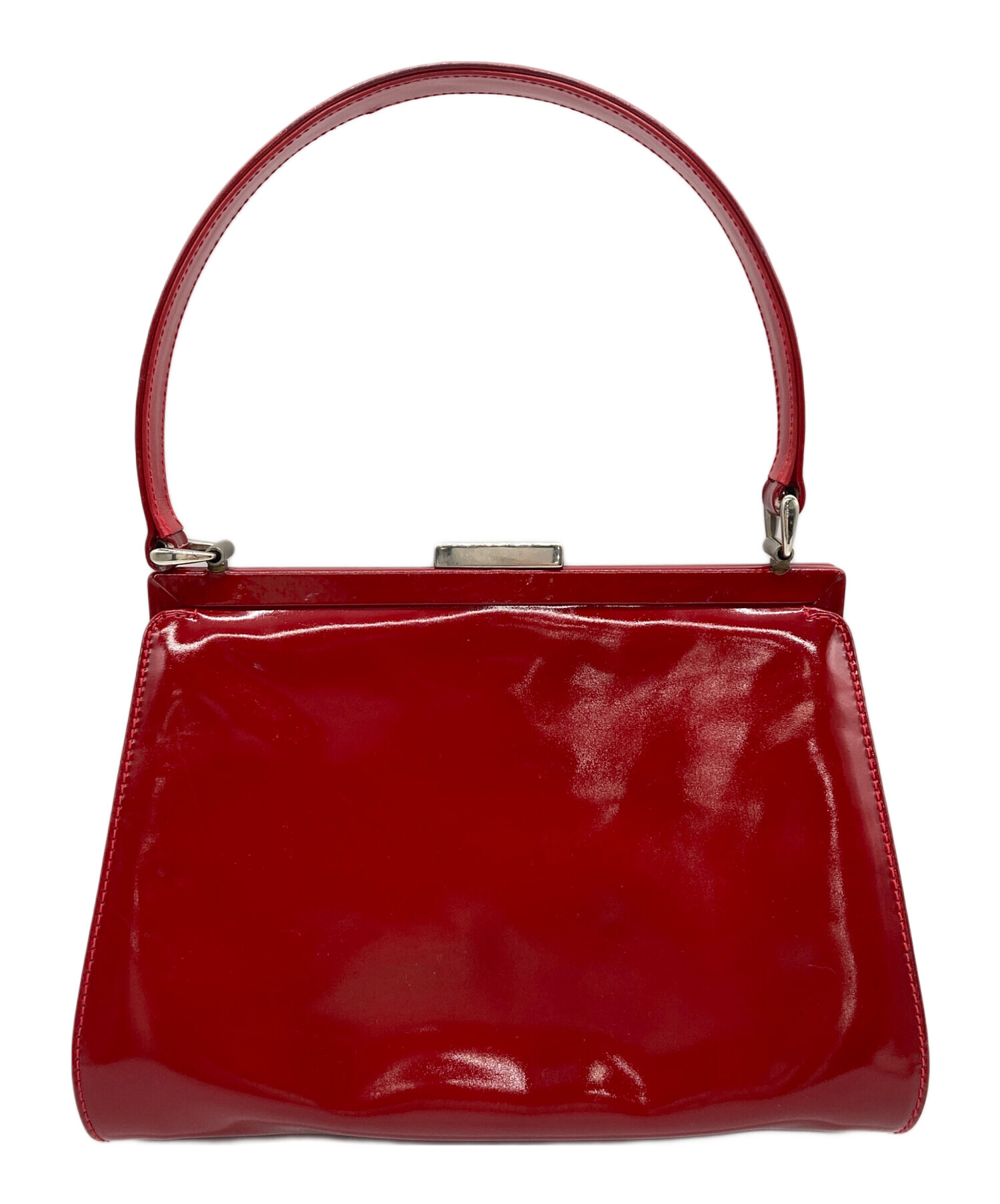中古・古着通販】GUCCI (グッチ) レザーハンドバッグ レッド｜ブランド 