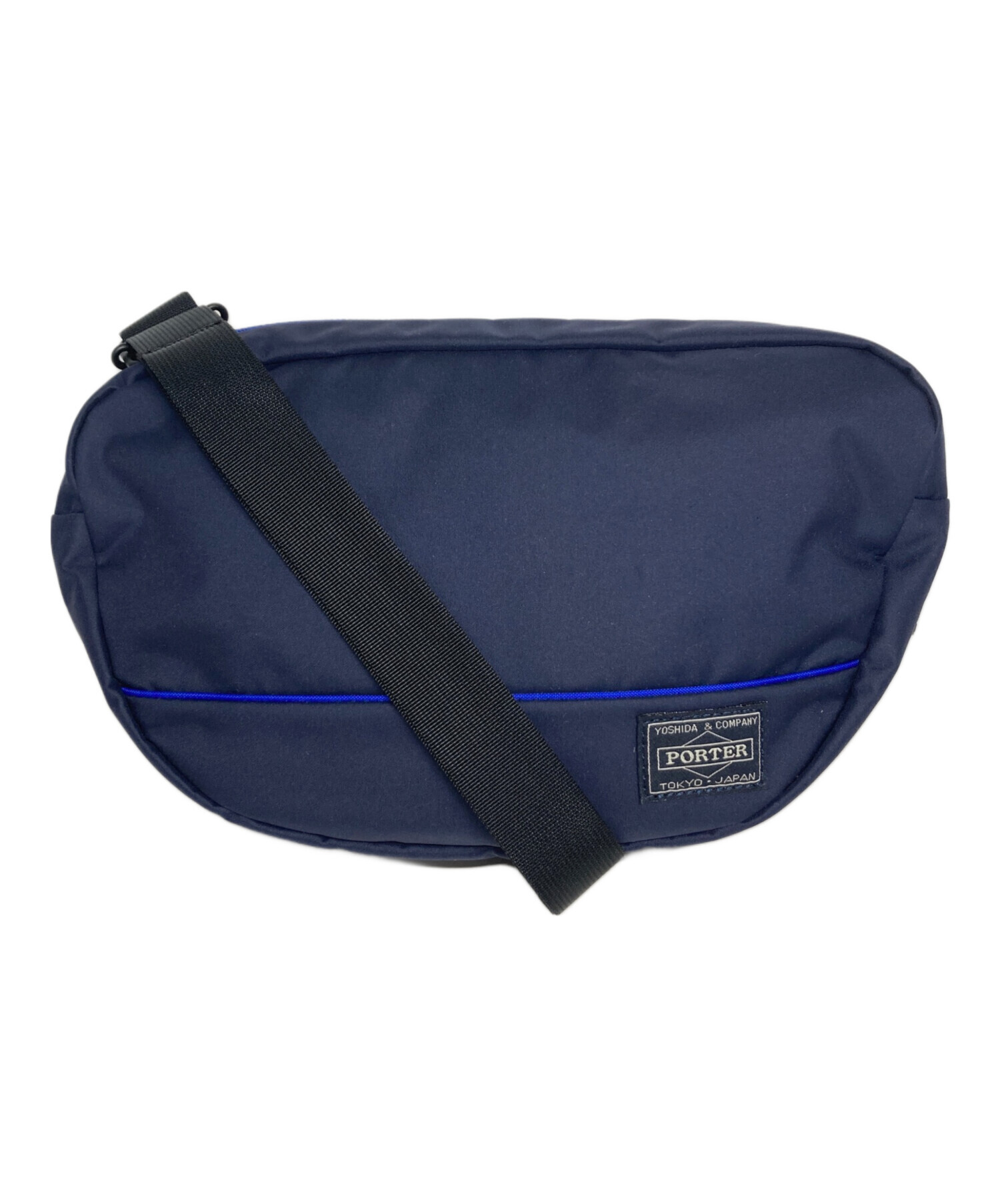 中古・古着通販】PORTER (ポーター) ムース ショルダーバッグ ネイビー 