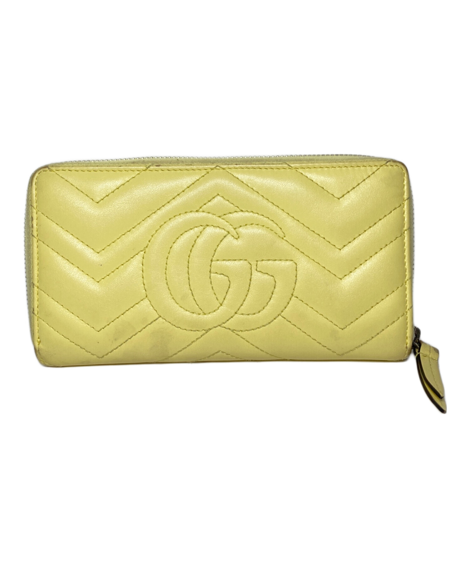 Gucci 財布 黄色 美品 GUCCI グッチ ロゴ 長財布 財布 イエロー 黄色