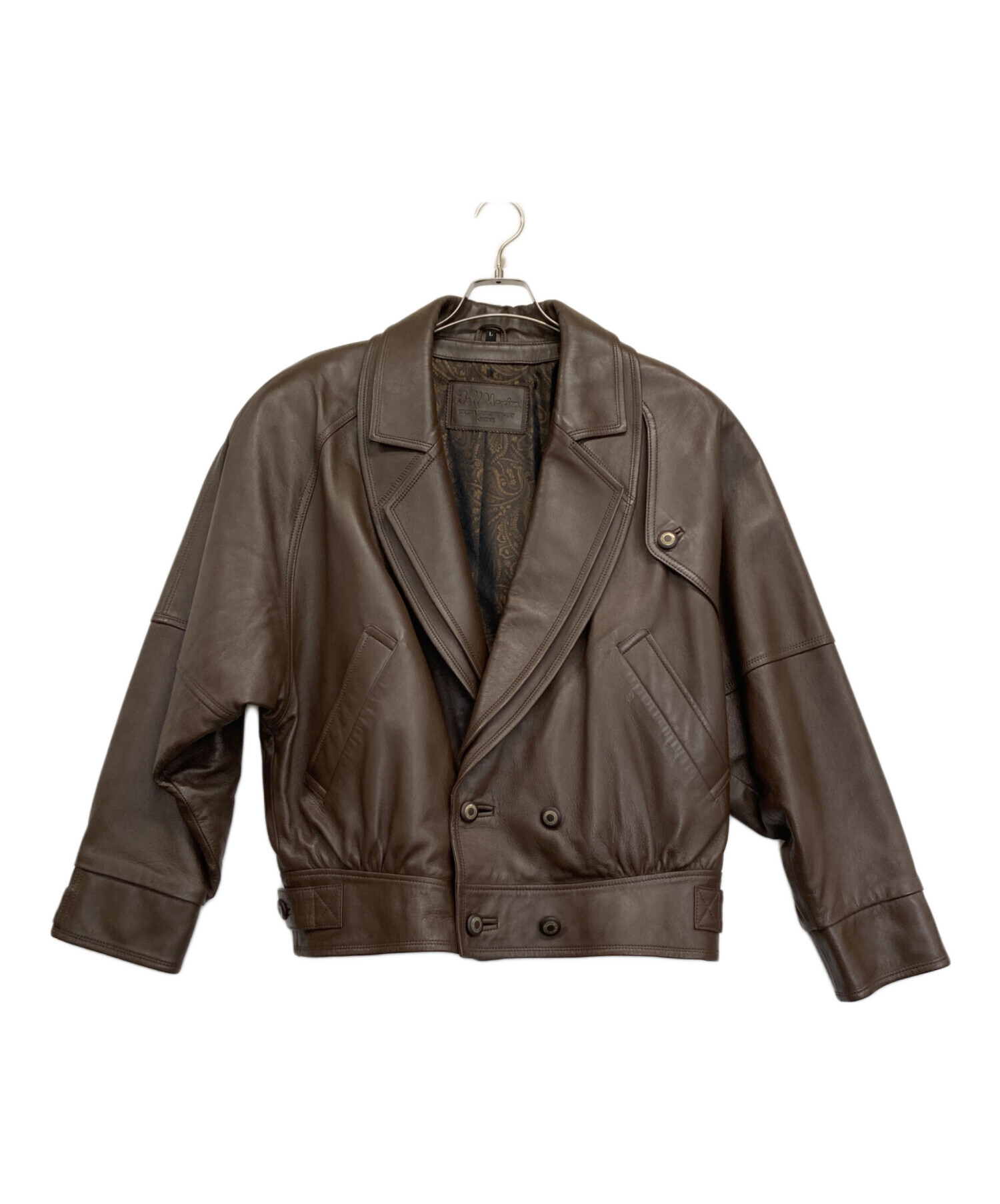 中古・古着通販】BelleMain (ベリュマン) レザージャケット ブラウン