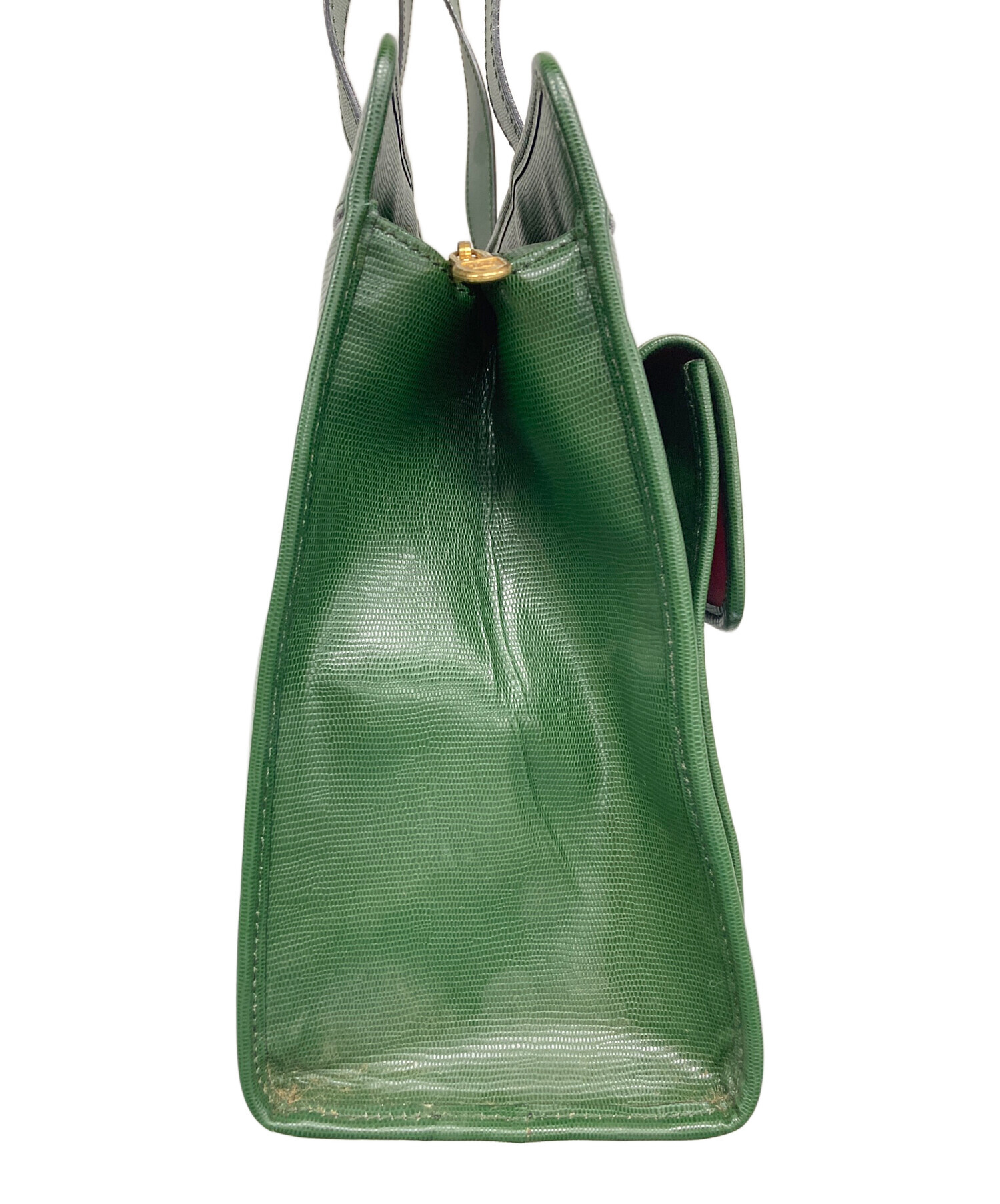 中古・古着通販】CELINE (セリーヌ) トートバッグ グリーン｜ブランド