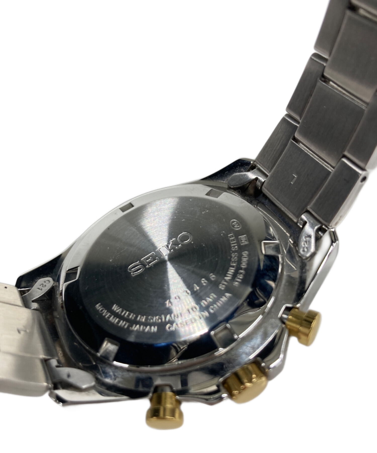 中古・古着通販】SEIKO (セイコー) クロノグラフ ブラック｜ブランド