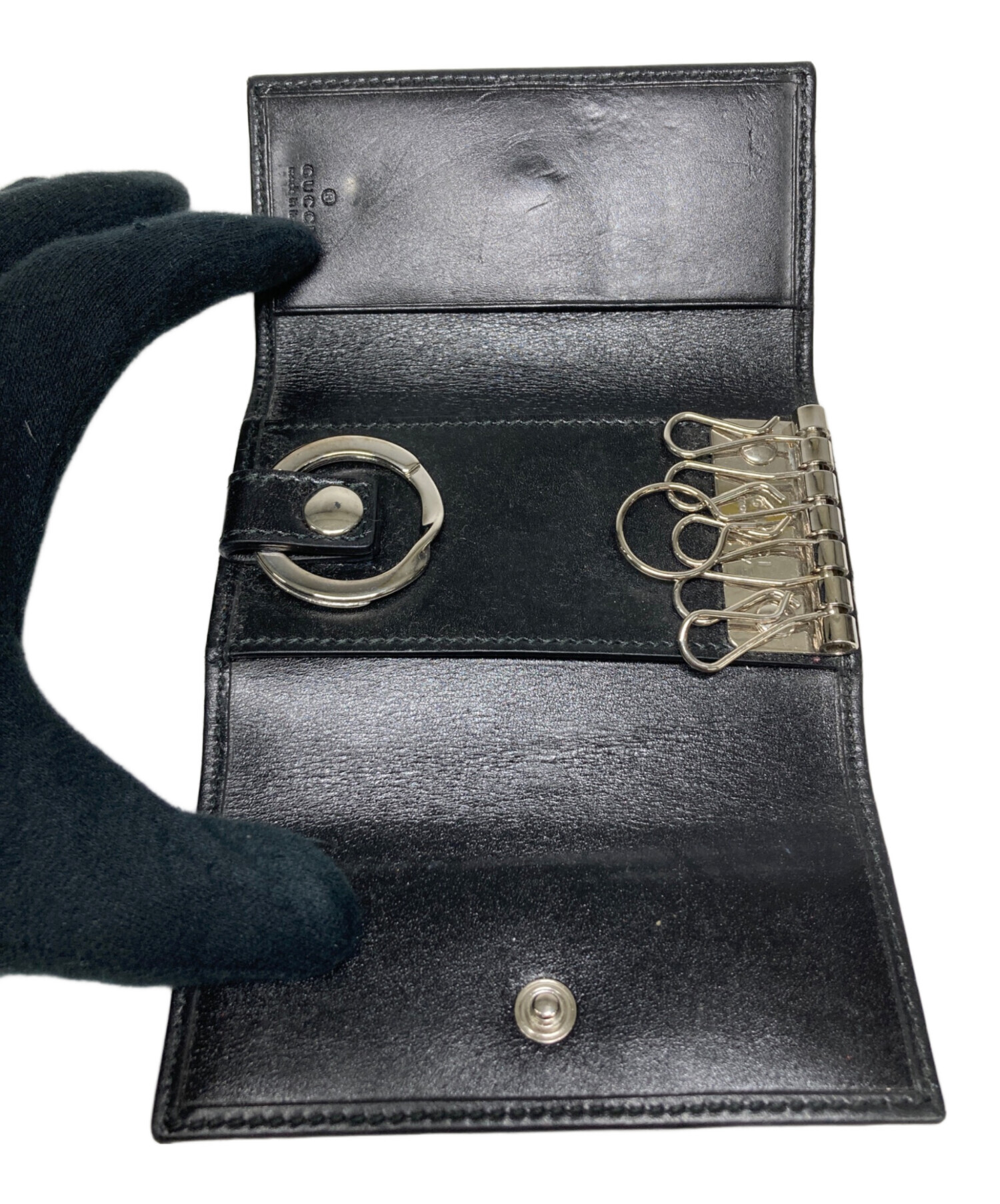 中古・古着通販】GUCCI (グッチ) 6連キーケース ブラック｜ブランド