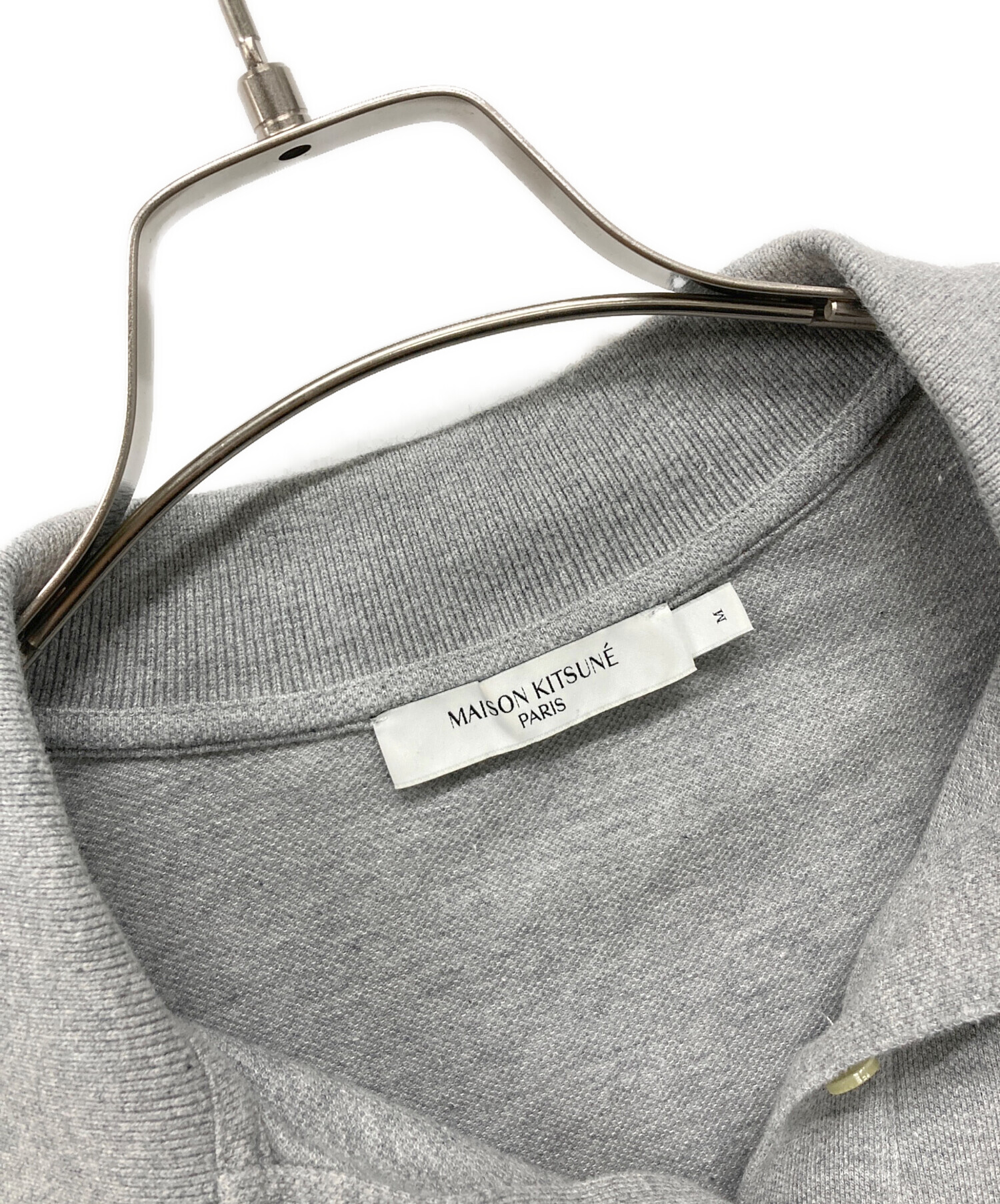 中古・古着通販】MAISON KITSUNE (メゾンキツネ) ポロシャツ グレー