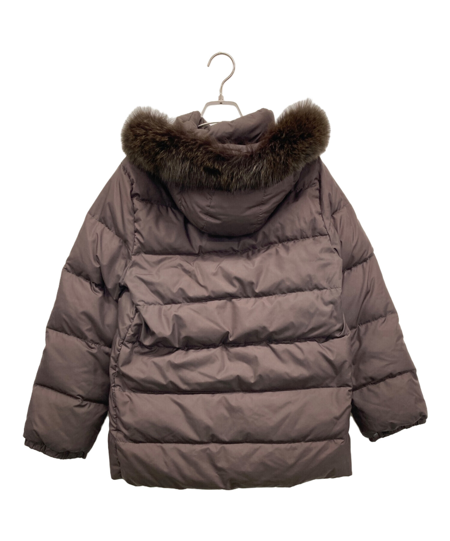 中古・古着通販】MONCLER (モンクレール) ファー付きダウンジャケット