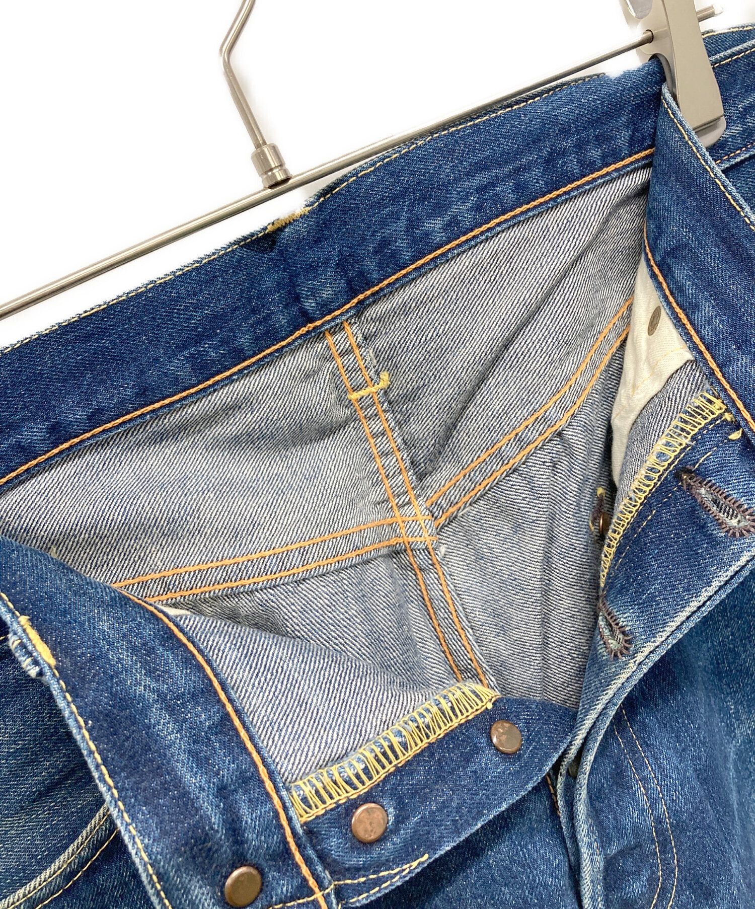 ジョーマッコイ ヒッコリー W30 中古・古着通販】Joe McCOY (ジョーマッコイ) デニムパンツ インディゴ