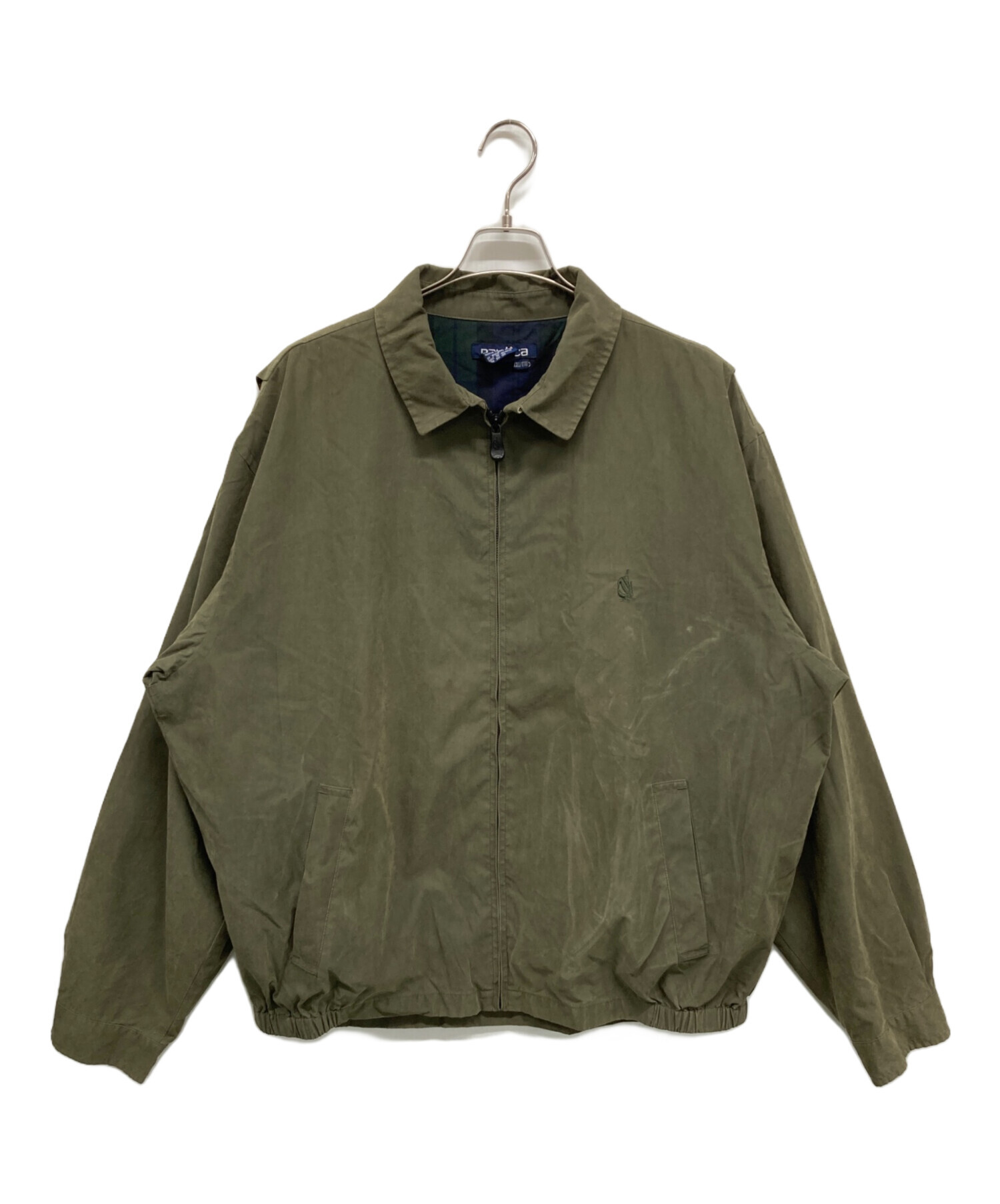 【新品タグ付】NAUTICA/ノーティカ　ジップブルゾン　オリーブカーキ NAUTICA（ノーティカ） ブルゾン アウター ガーメントダイ チノツイル
