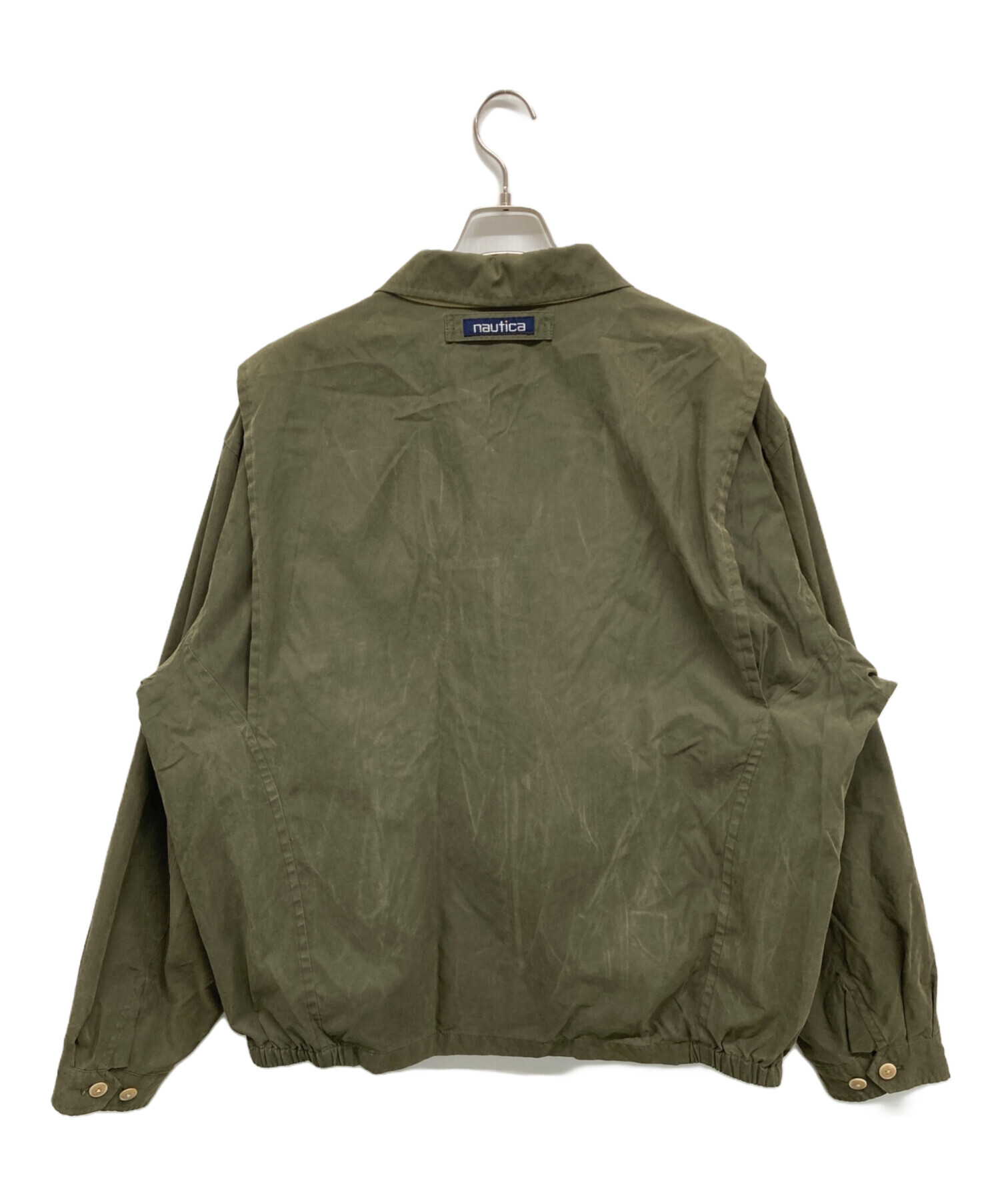 NAUTICA カーキ　ジャケット M スウィングトップ 中古・古着通販】NAUTICA (ノーティカ) スイングトップ カーキ サイズ