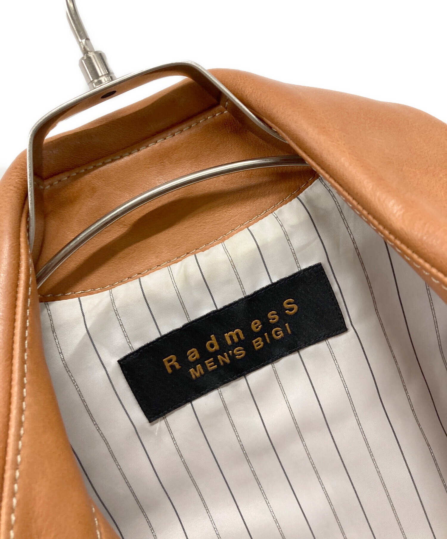 中古・古着通販】MEN'S BIGI (メンズビギ) レザージャケット ブラウン