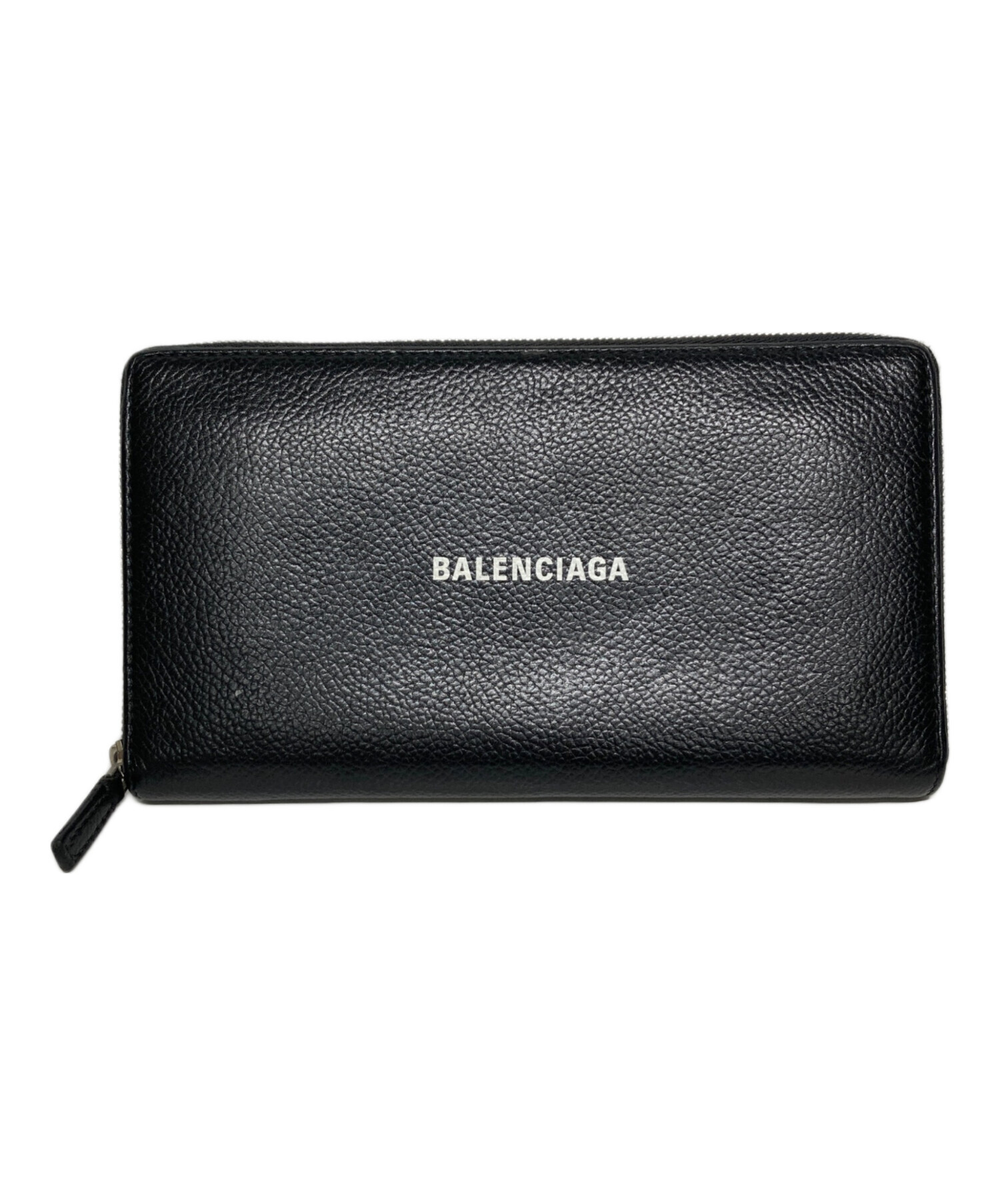 【美品】バレンシアガ 長財布 中古・古着通販】BALENCIAGA (バレンシアガ) 長財布 ブラック