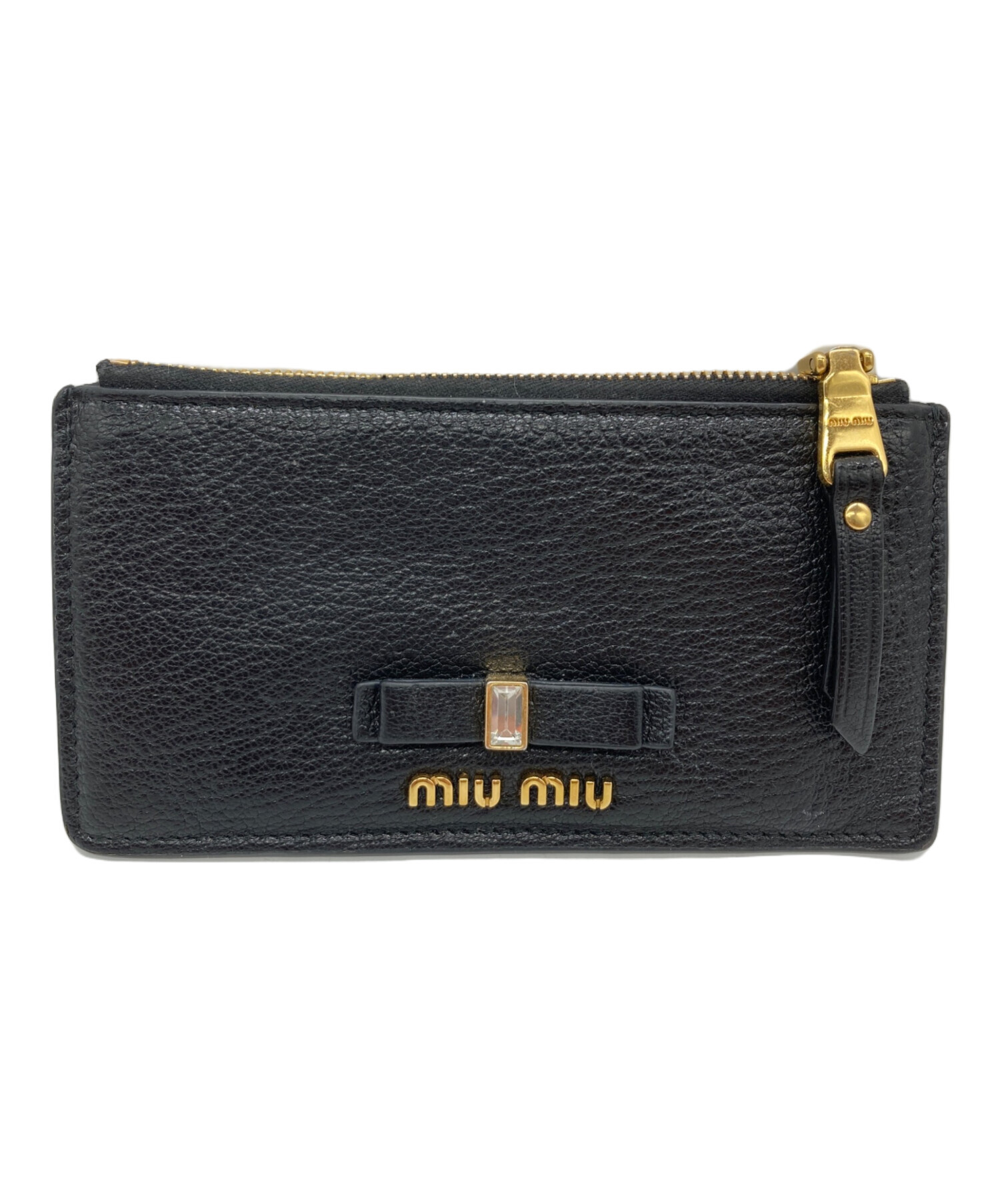 MIU MIU ブラック ケース 楽天市場】ミュウミュウ miu miu カードケース ブラック