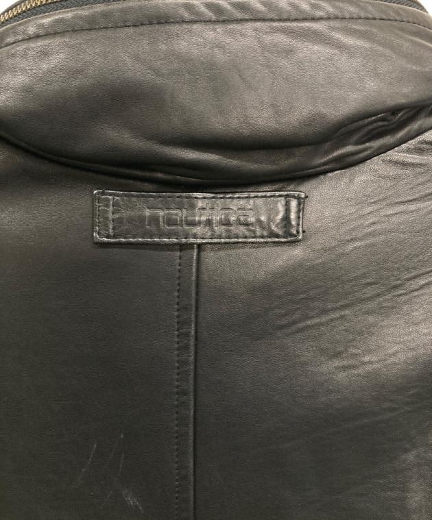 中古・古着通販】NAUTICA (ノーティカ) レザージャケット ブラック