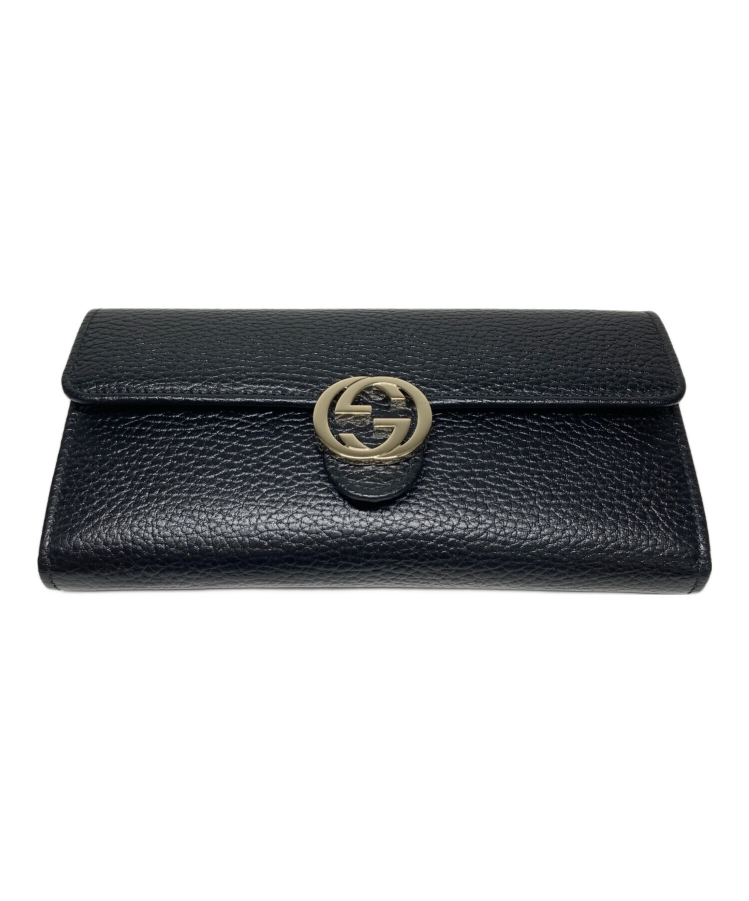 中古・古着通販】GUCCI (グッチ) 長財布 ブラック｜ブランド・古着通販