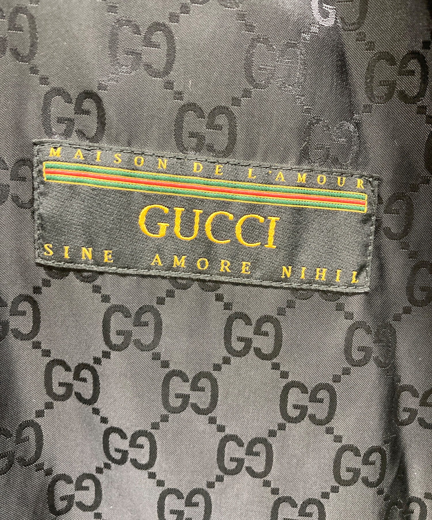 中古・古着通販】GUCCI (グッチ) ウインドブレーカーミケーレ ブラック