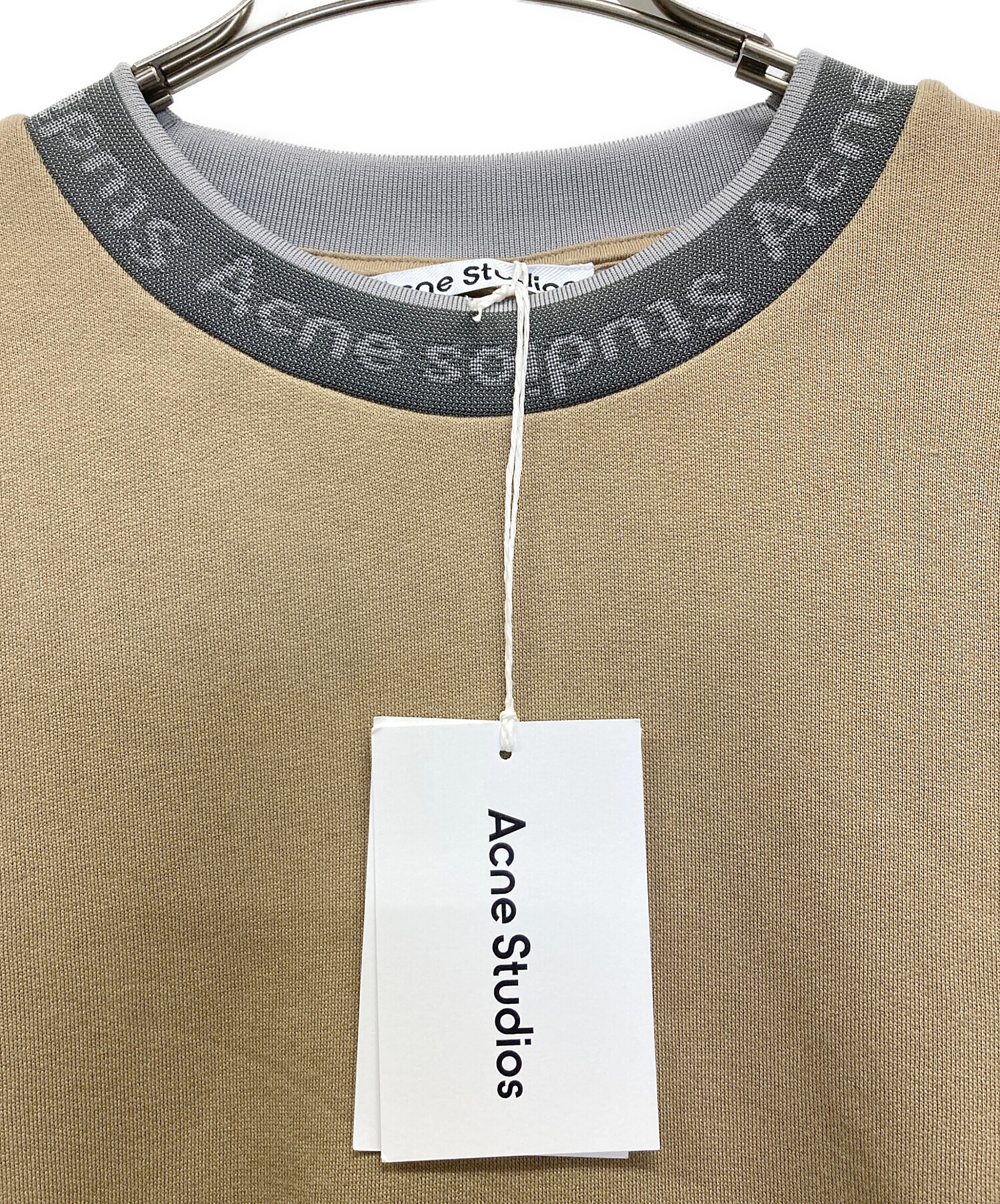 Acne Studios スウェット　ベージュ 中古・古着通販】ACNE STUDIOS (アクネ ストゥディオス) クルーネック