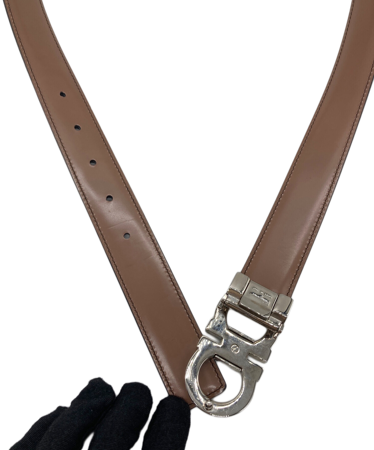 未使用品☆レア☆サルヴァトーレフェラガモ ガンチーニベルト 70 ブラウン 中古・古着通販】Salvatore Ferragamo (サルヴァトーレ フェラガモ