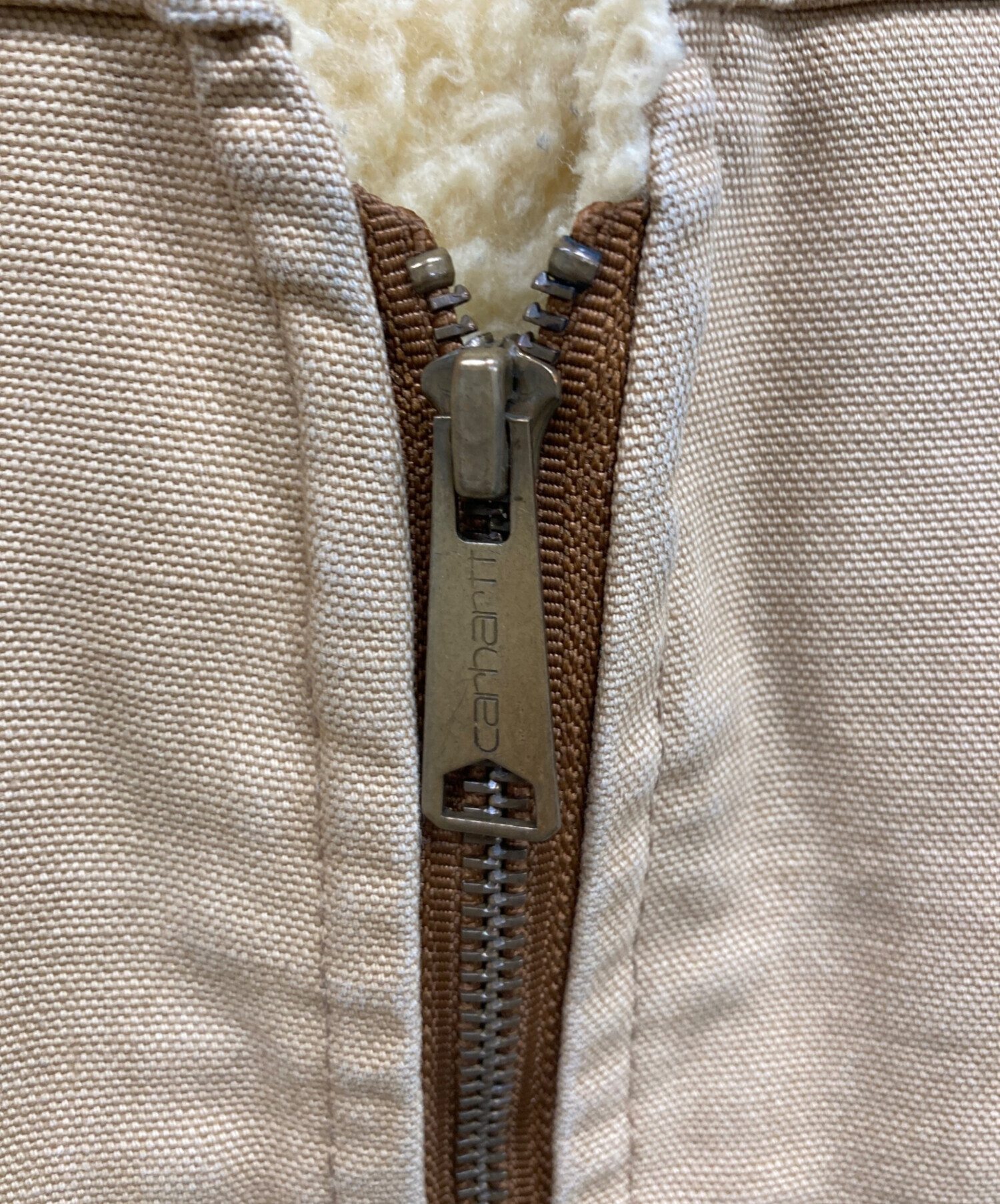 中古・古着通販】CarHartt (カーハート) ダック地ベスト ベージュ