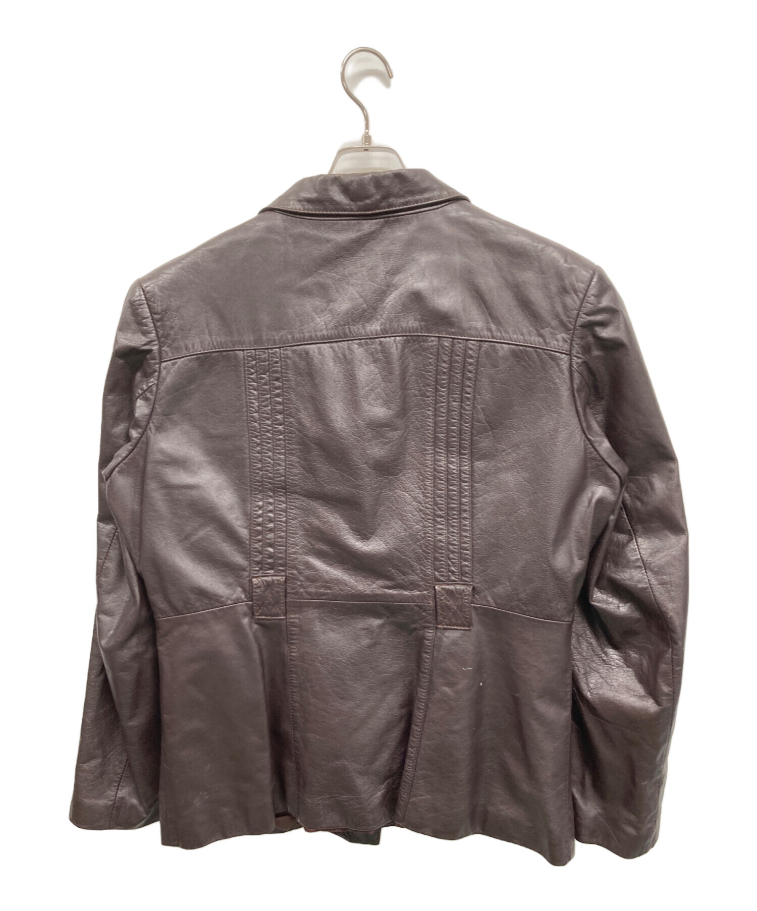 中古・古着通販】BERMANS (バーマンズ) レザージャケット ブラウン