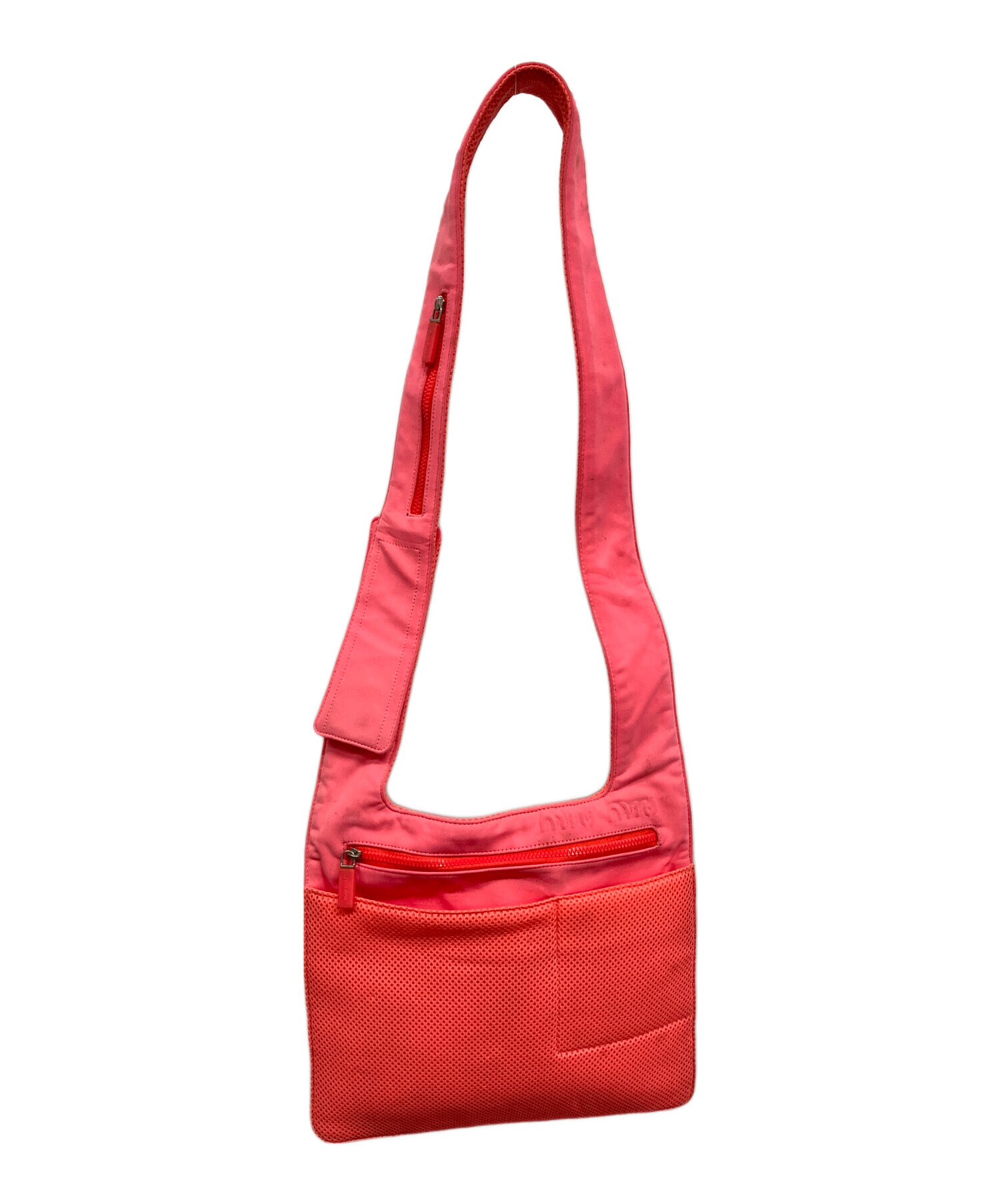 中古・古着通販】MIU MIU (ミュウミュウ) ナイロンバッグ ピンク 