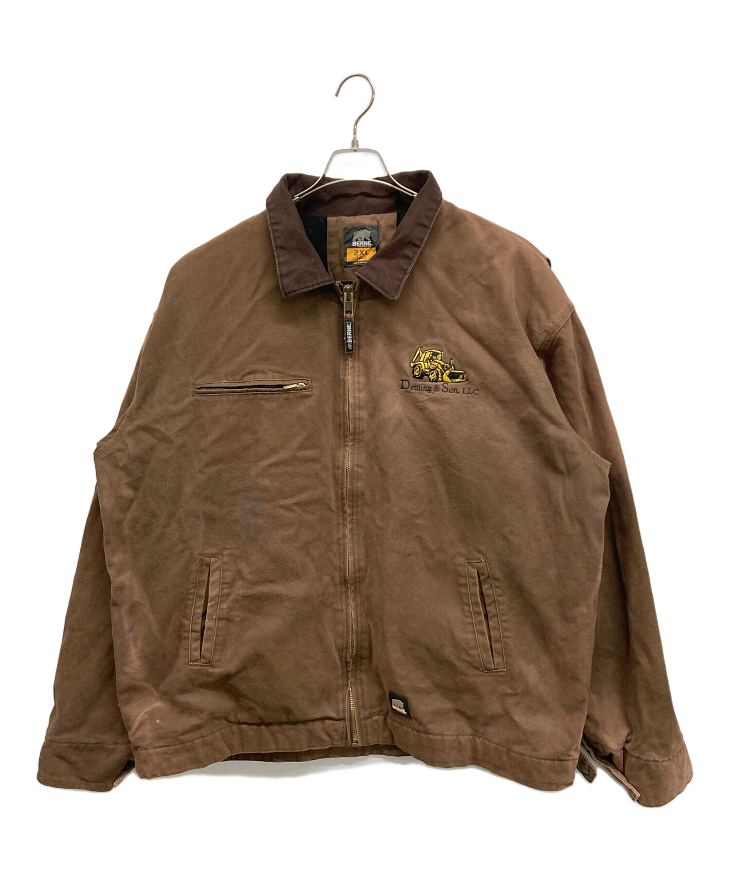 中古・古着通販】BERNE (ベルン) ワークジャケット ブラウン サイズ