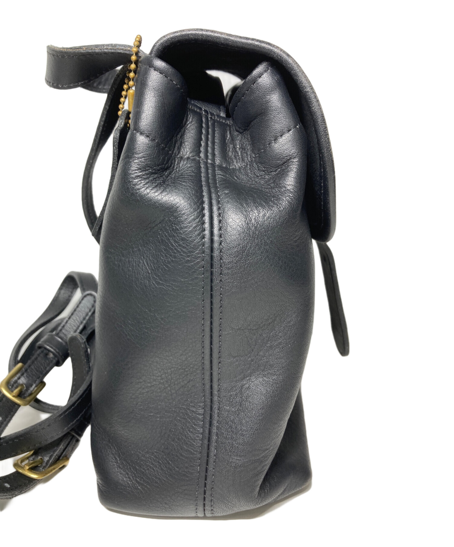 COACH ミニリュック 美品 中古・古着通販】COACH (コーチ) ミニリュック ブラック｜ブランド