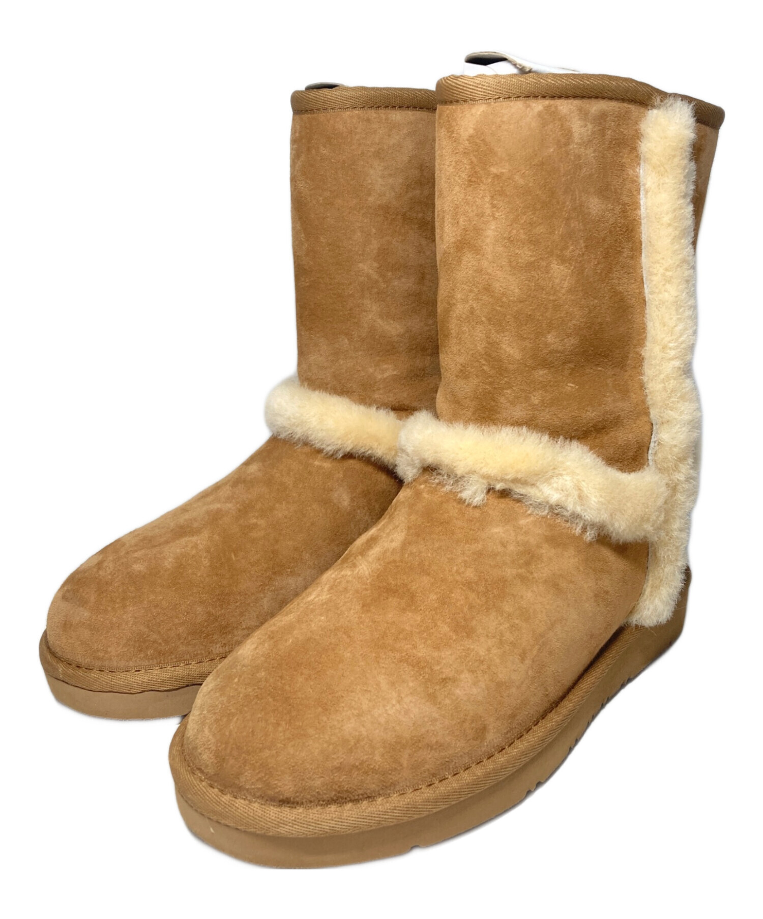 中古・古着通販】UGG (アグ) ムートンブーツ ブラウン×ベージュ サイズ 