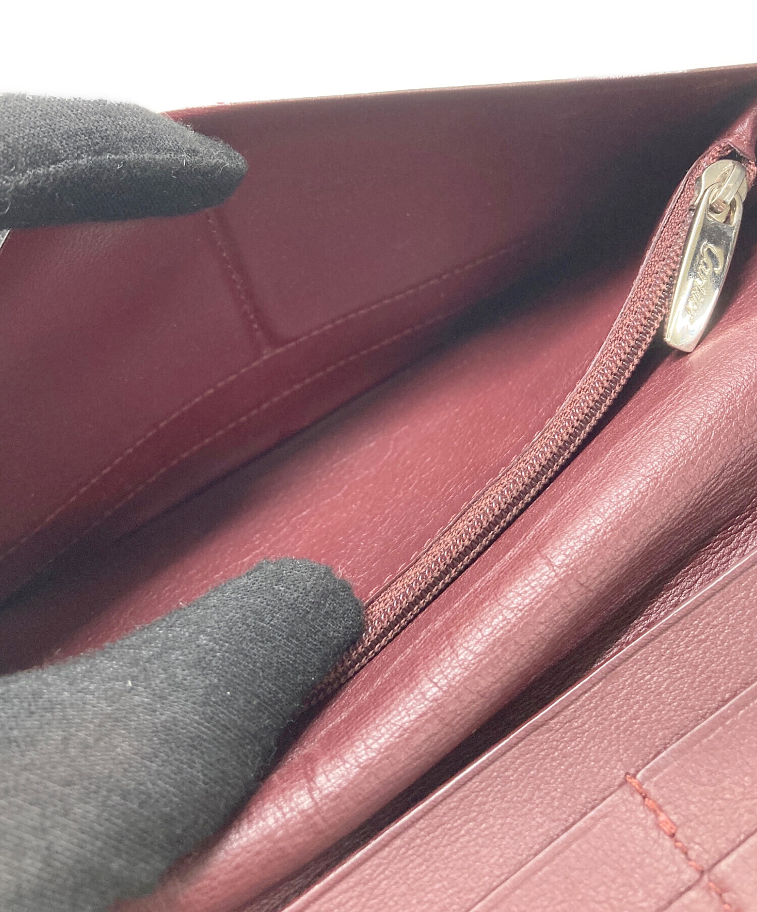 中古・古着通販】Cartier (カルティエ) 長財布 ブラック｜ブランド
