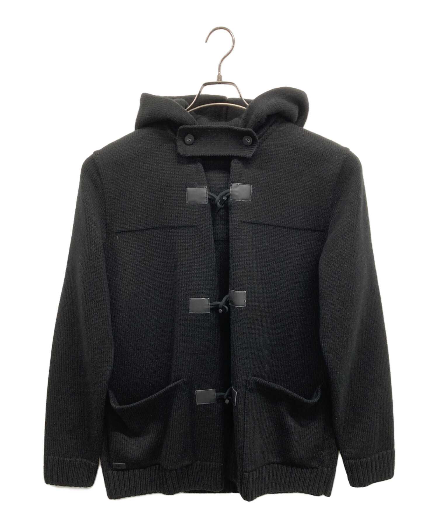 中古・古着通販】LACOSTE (ラコステ) ニットコート ブラック サイズ 