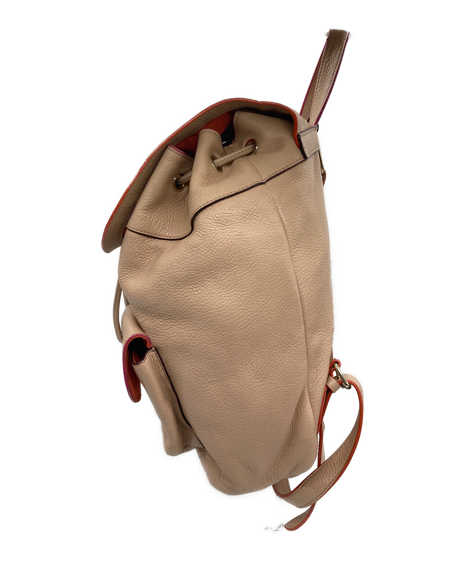 中古・古着通販】COACH (コーチ) バッグパック オレンジ×ピンク 